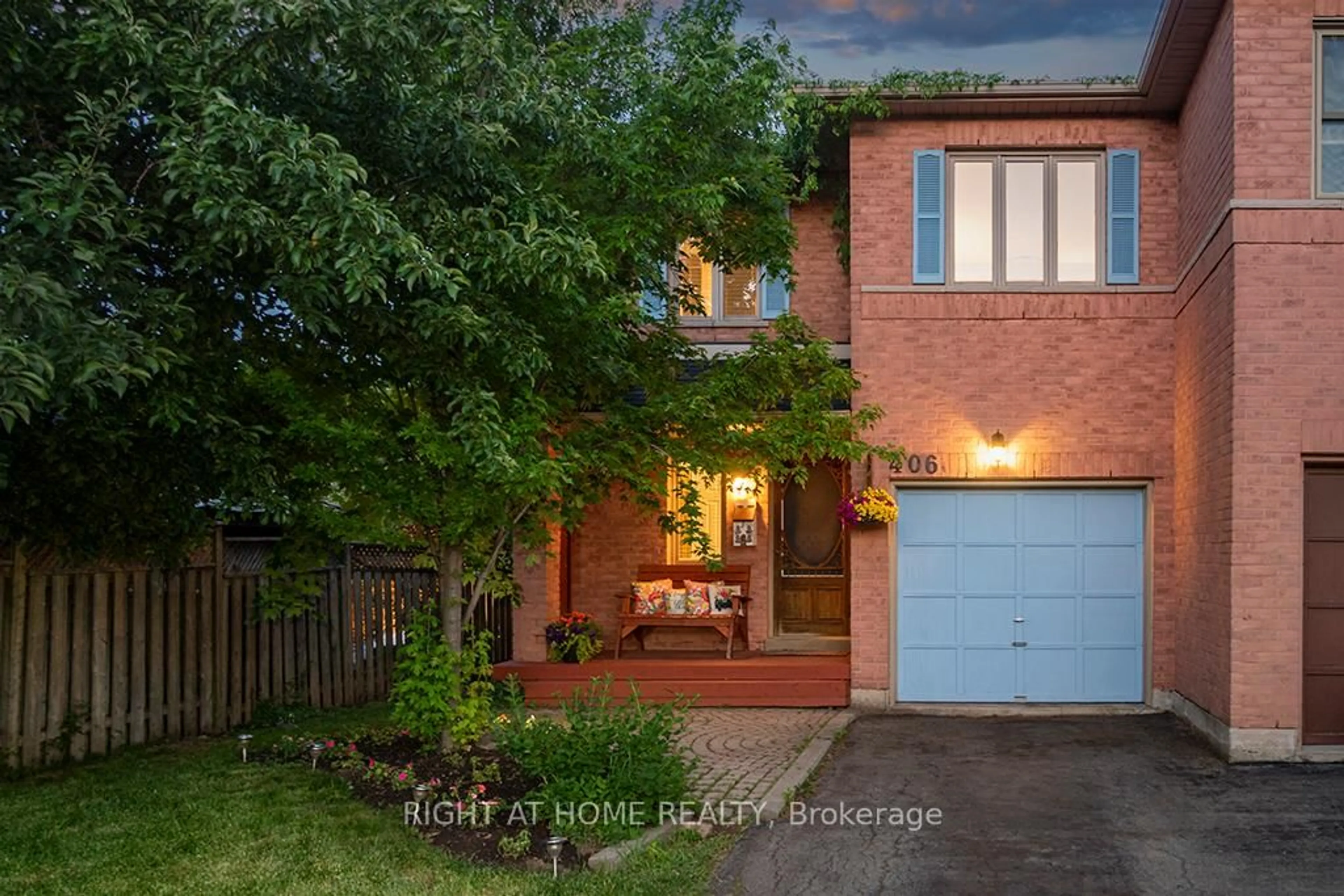 Home with brick exterior material, street for 406 Levanna Lane, Oakville Ontario L6H 6B8