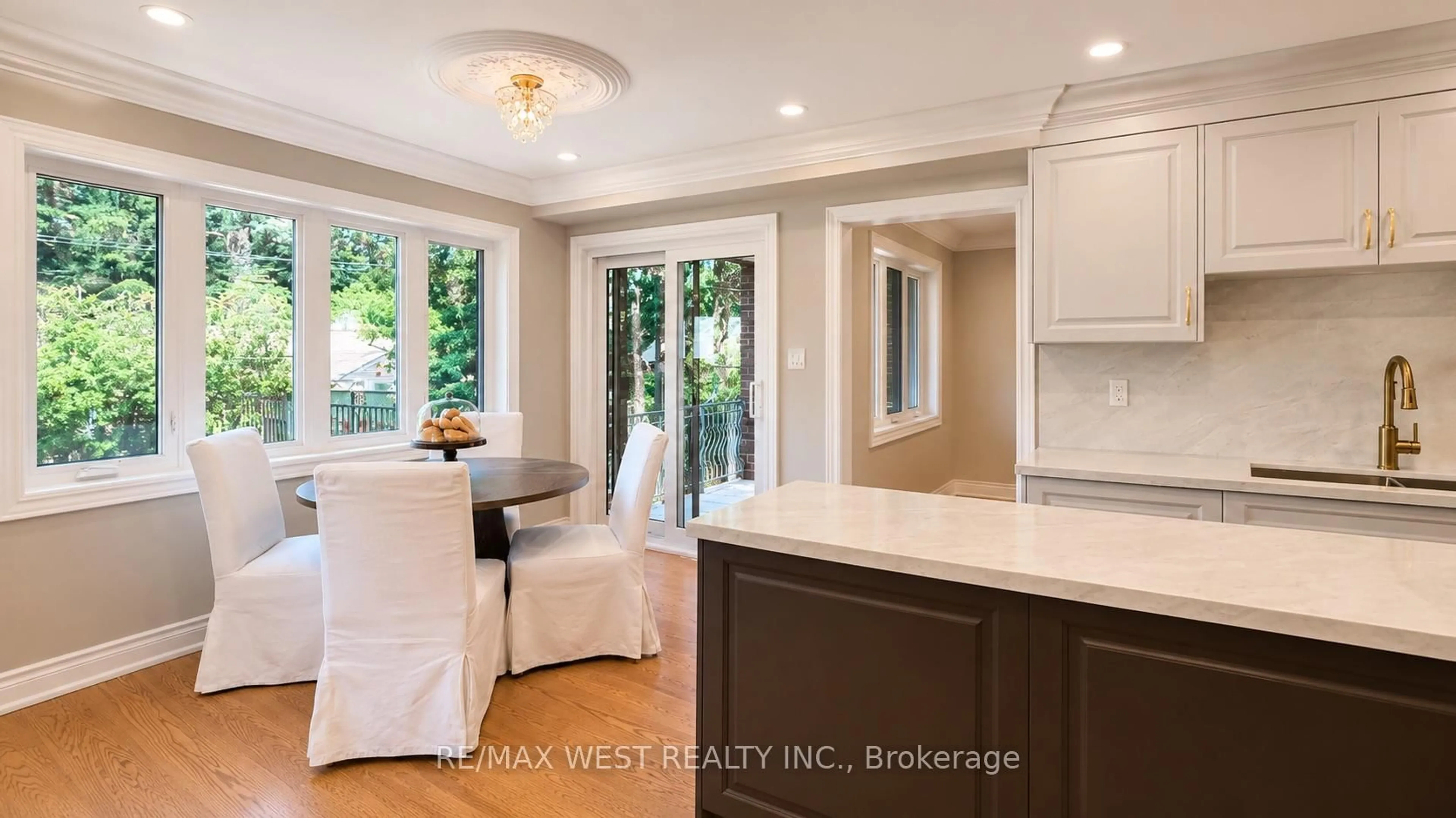 Open concept kitchen, ceramic/tile floor for 65 Foch Ave, Toronto Ontario M8W 3X5