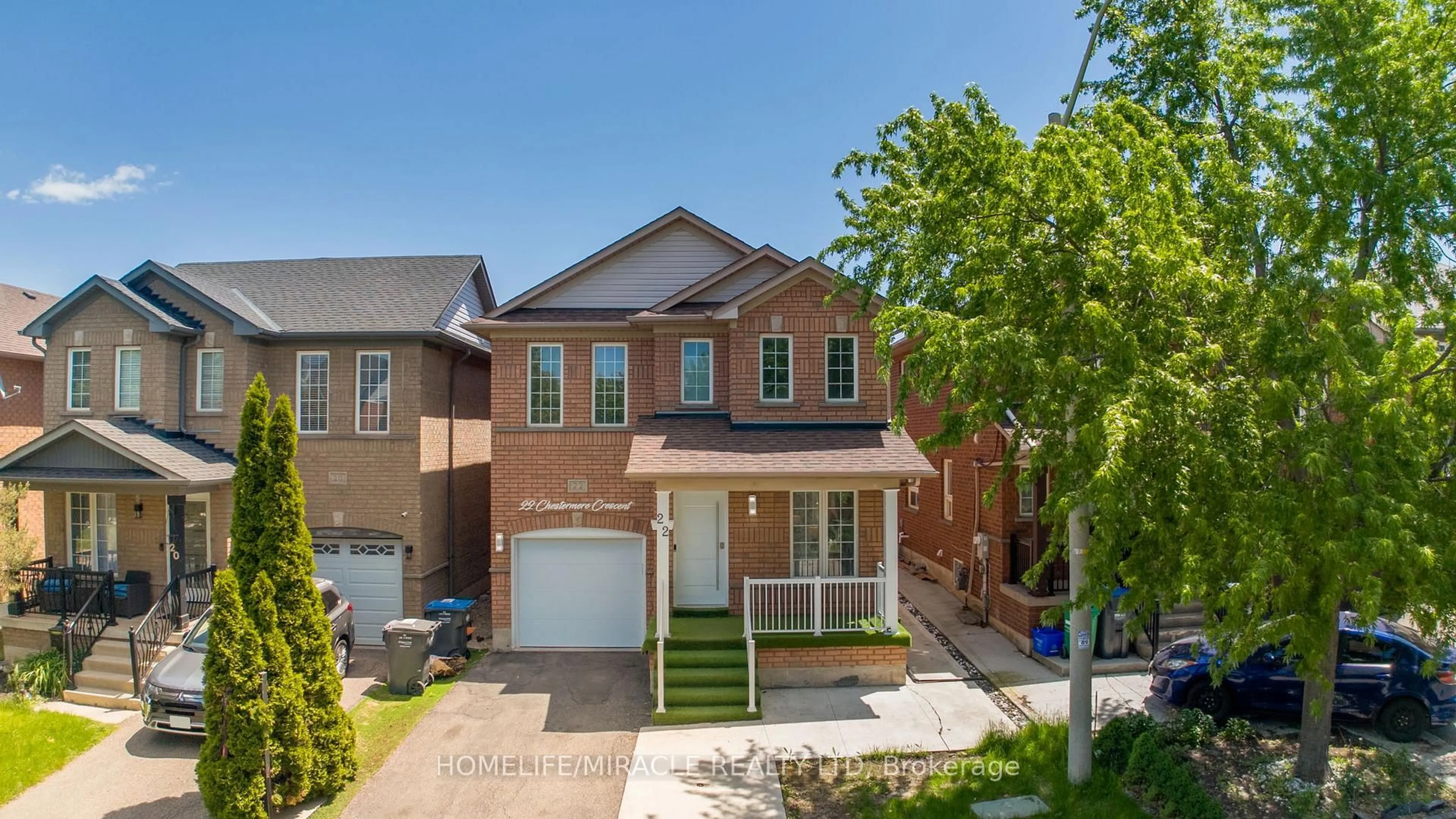 Home with brick exterior material, street for 22 Chestermere Cres, Brampton Ontario L7A 2E8