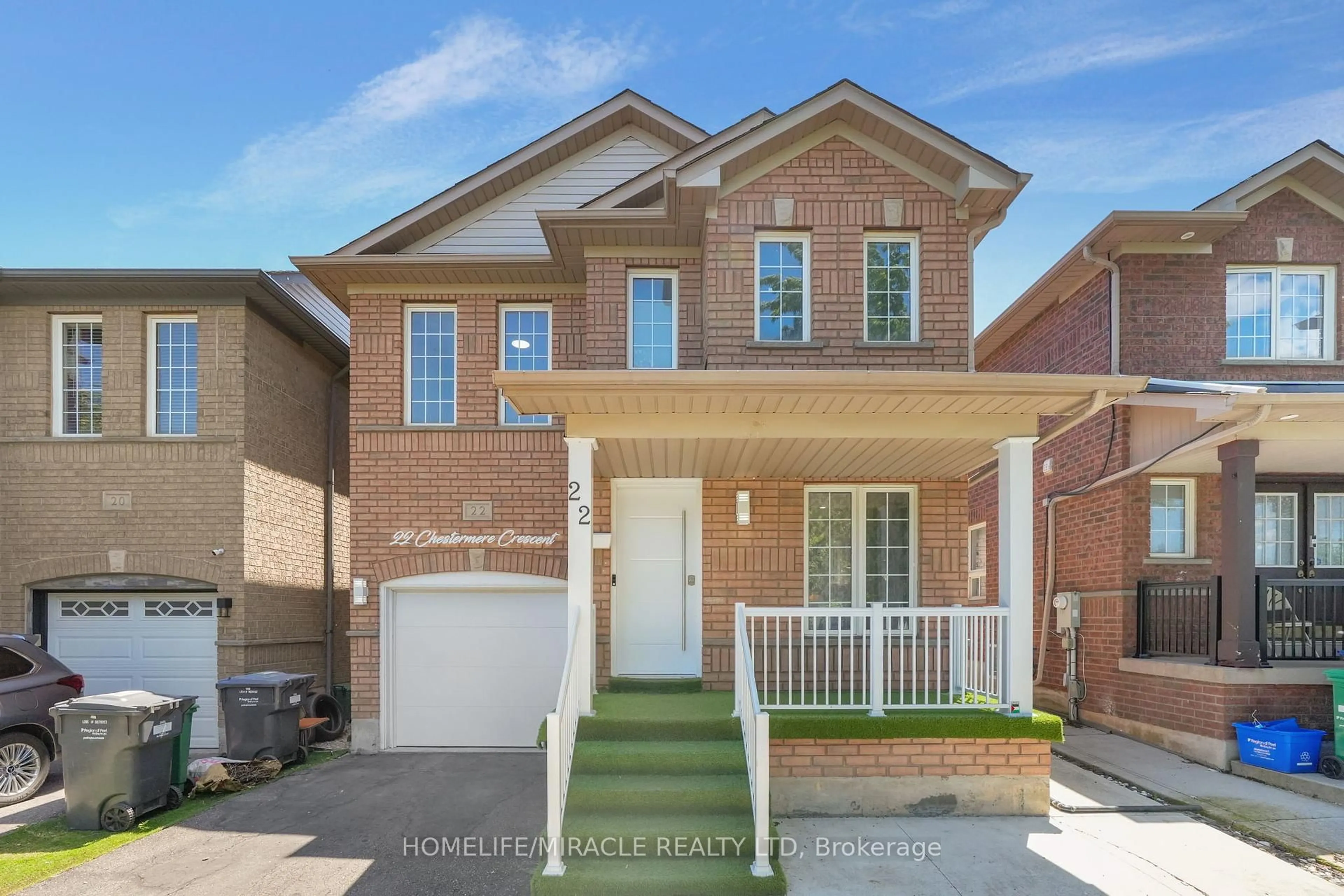 Home with brick exterior material, street for 22 Chestermere Cres, Brampton Ontario L7A 2E8
