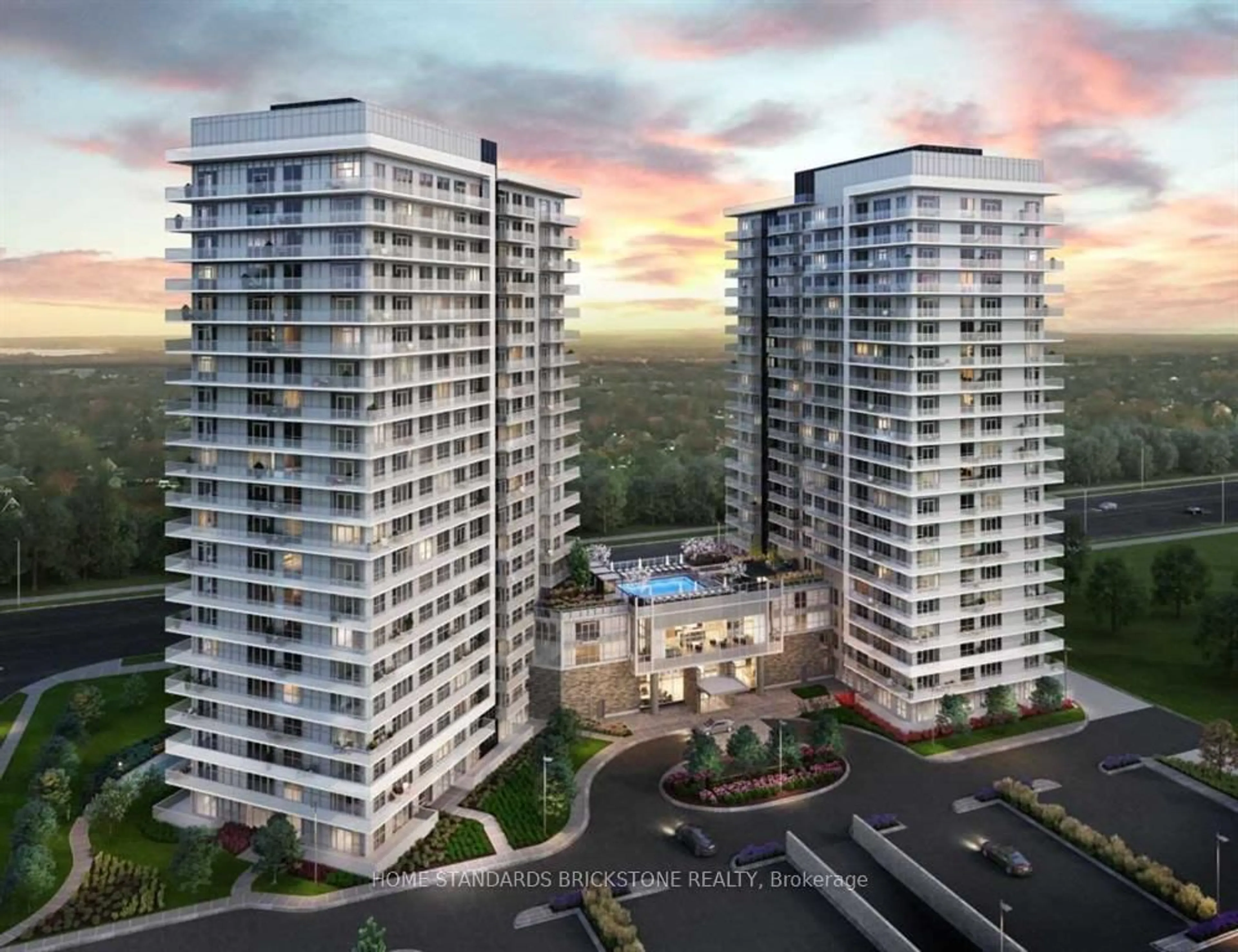 A pic from outside/outdoor area/front of a property/back of a property/a pic from drone, unknown for 4675 Metcalfe Ave #603, Mississauga Ontario L5M 0A8
