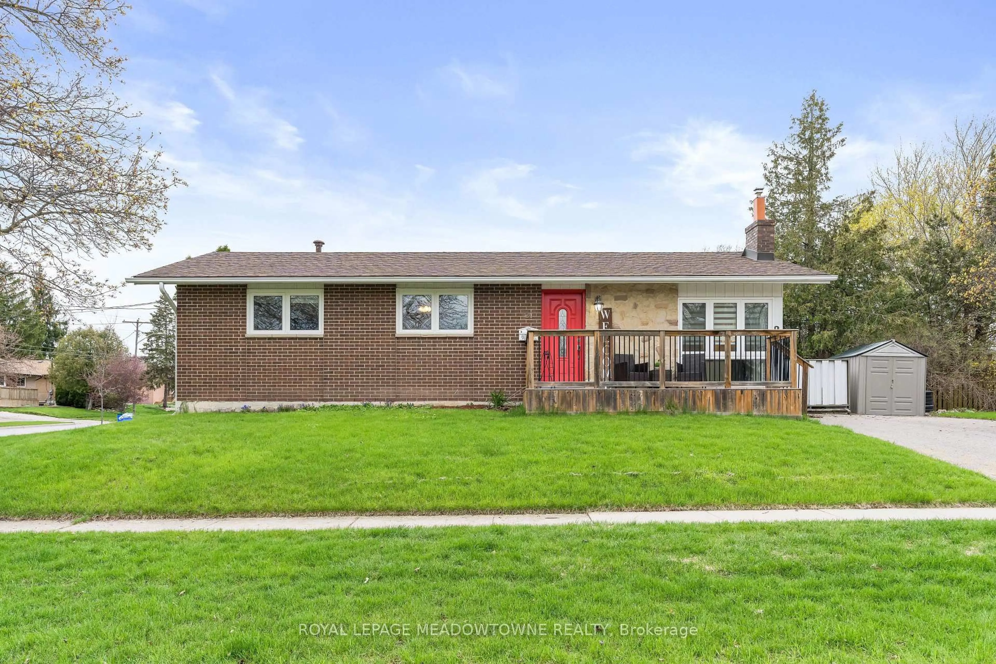 Home with vinyl exterior material, street for 24 Gower Rd, Halton Hills Ontario L7G 1E5