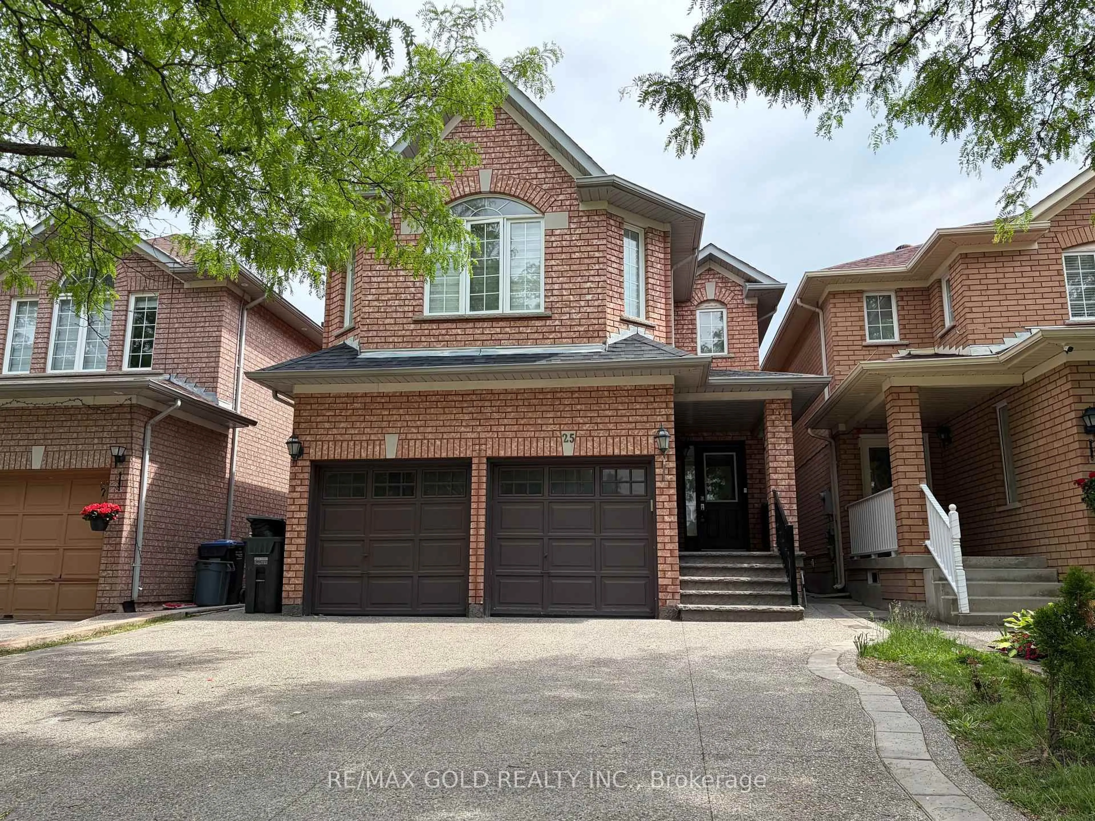 Home with brick exterior material, street for 25 Golden Eagle Rd, Brampton Ontario L6R 1Z4