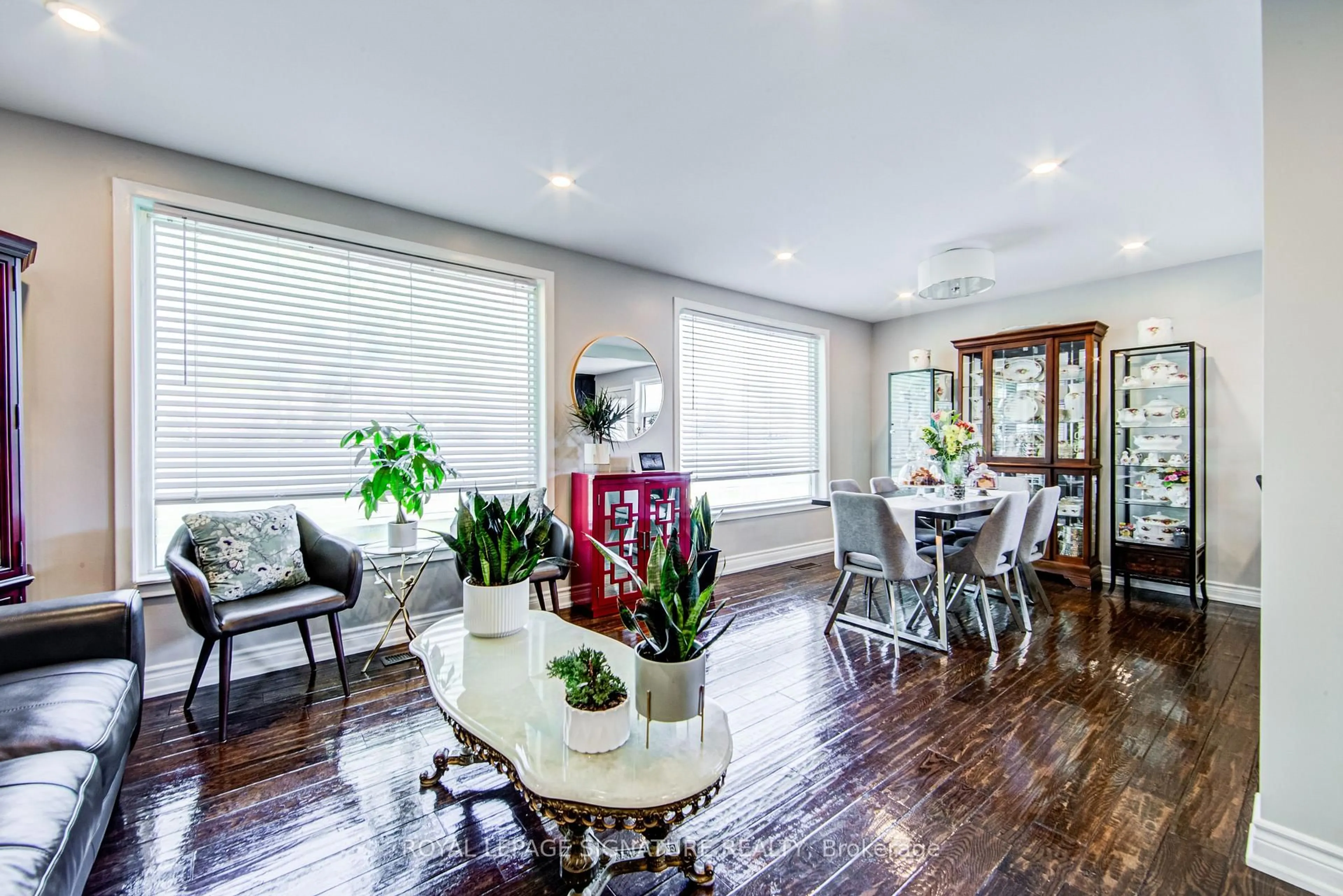 Dining room, wood/laminate floor for 135 Rangoon Rd, Toronto Ontario M9C 4P4