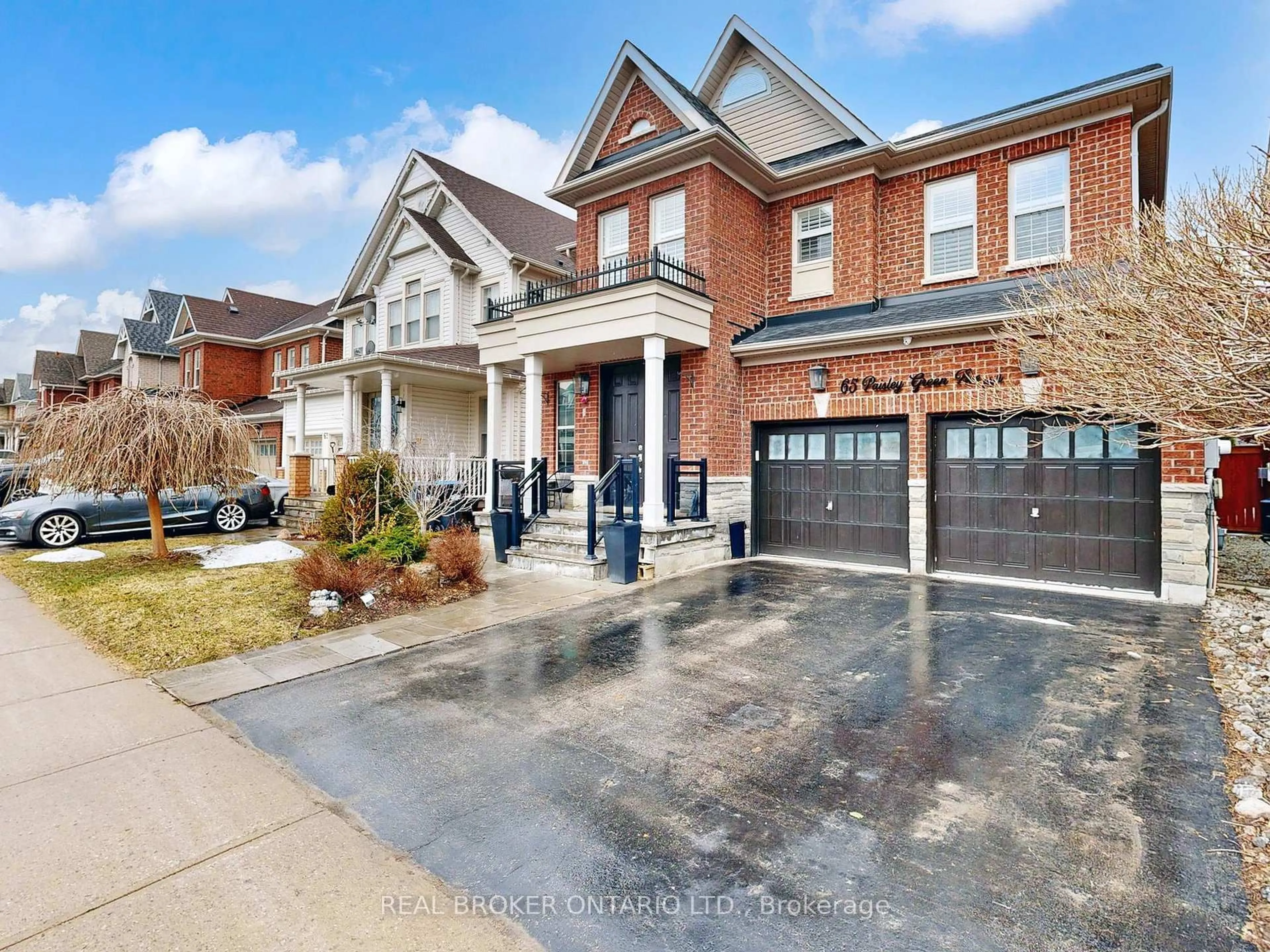 Home with brick exterior material, street for 65 Paisley Green Ave, Caledon Ontario L7C 3S1