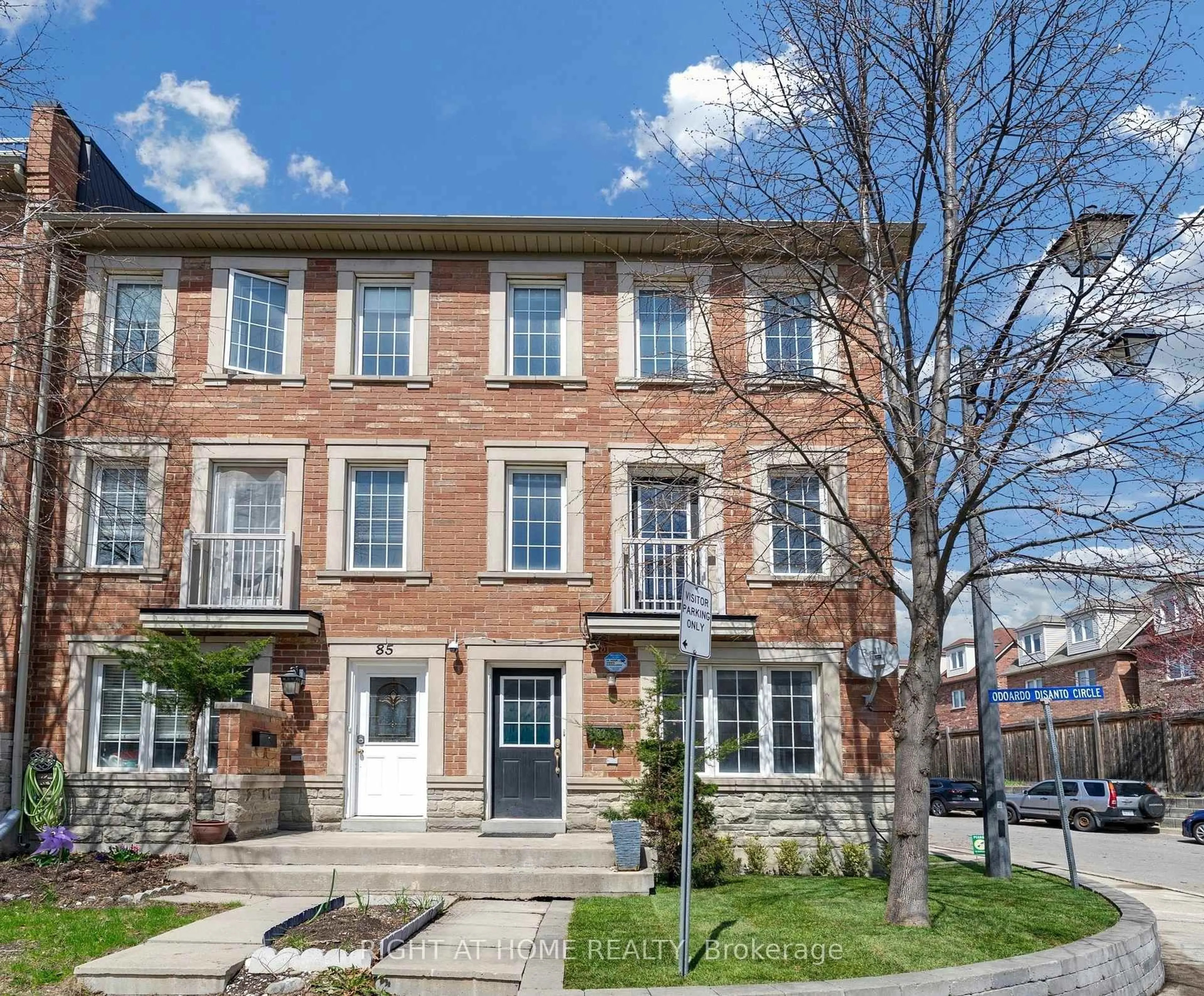 Home with brick exterior material, street for 83 Odoardo Di Santo Circ, Toronto Ontario M3L 0E9