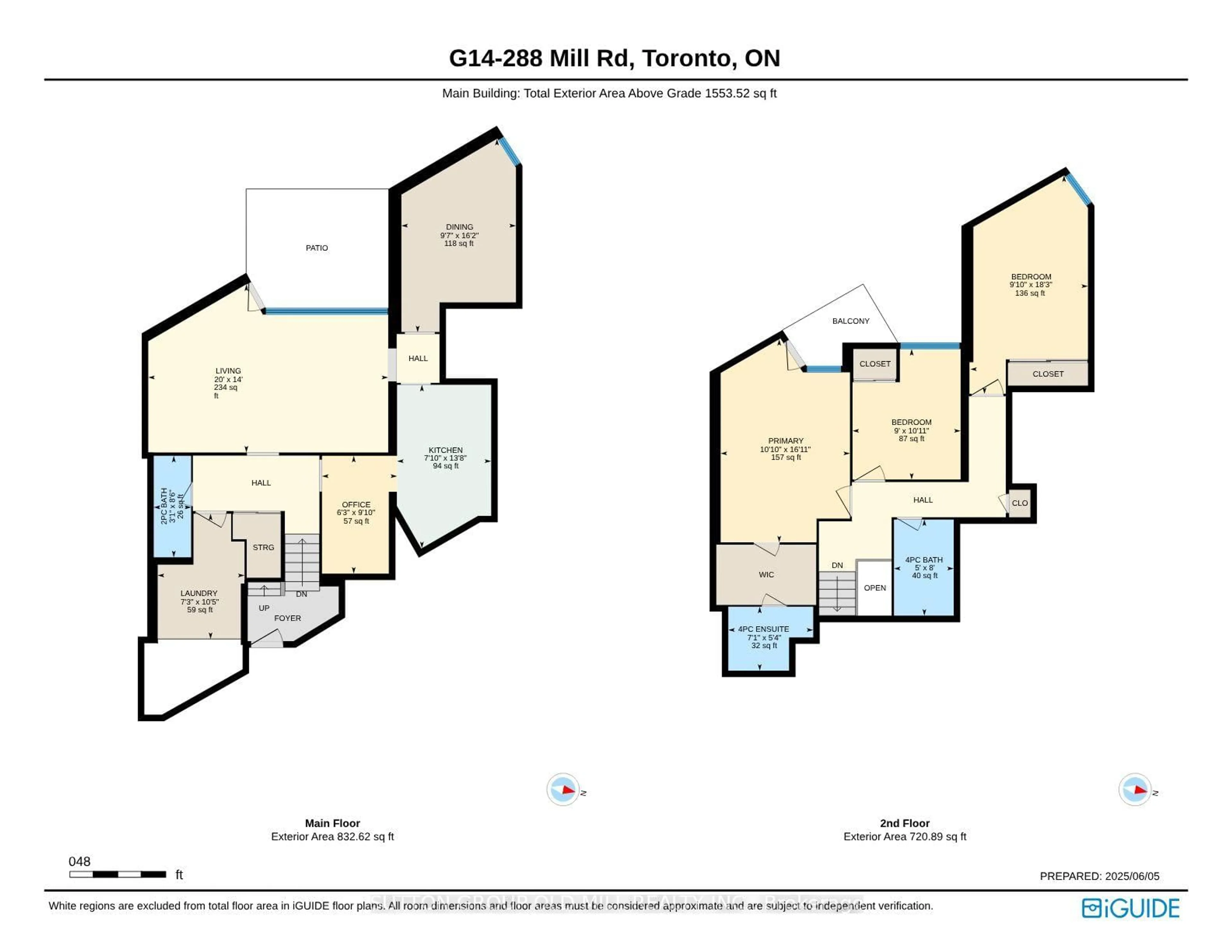 Floor plan for 288 Mill Rd #G14, Toronto Ontario M9C 4X7