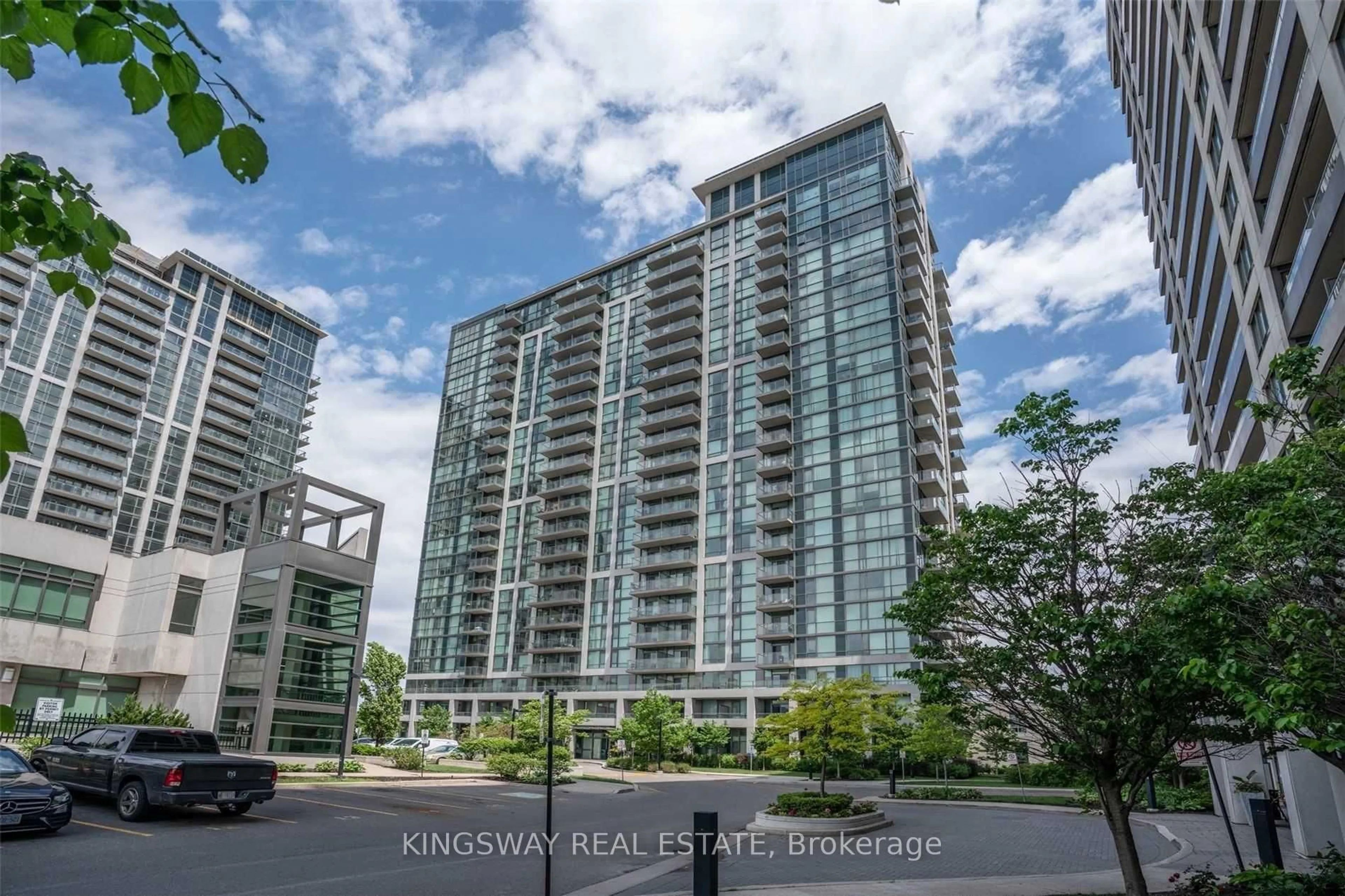 A pic from outside/outdoor area/front of a property/back of a property/a pic from drone, unknown for 339 Rathburn Rd #1512, Mississauga Ontario L5B 0K6