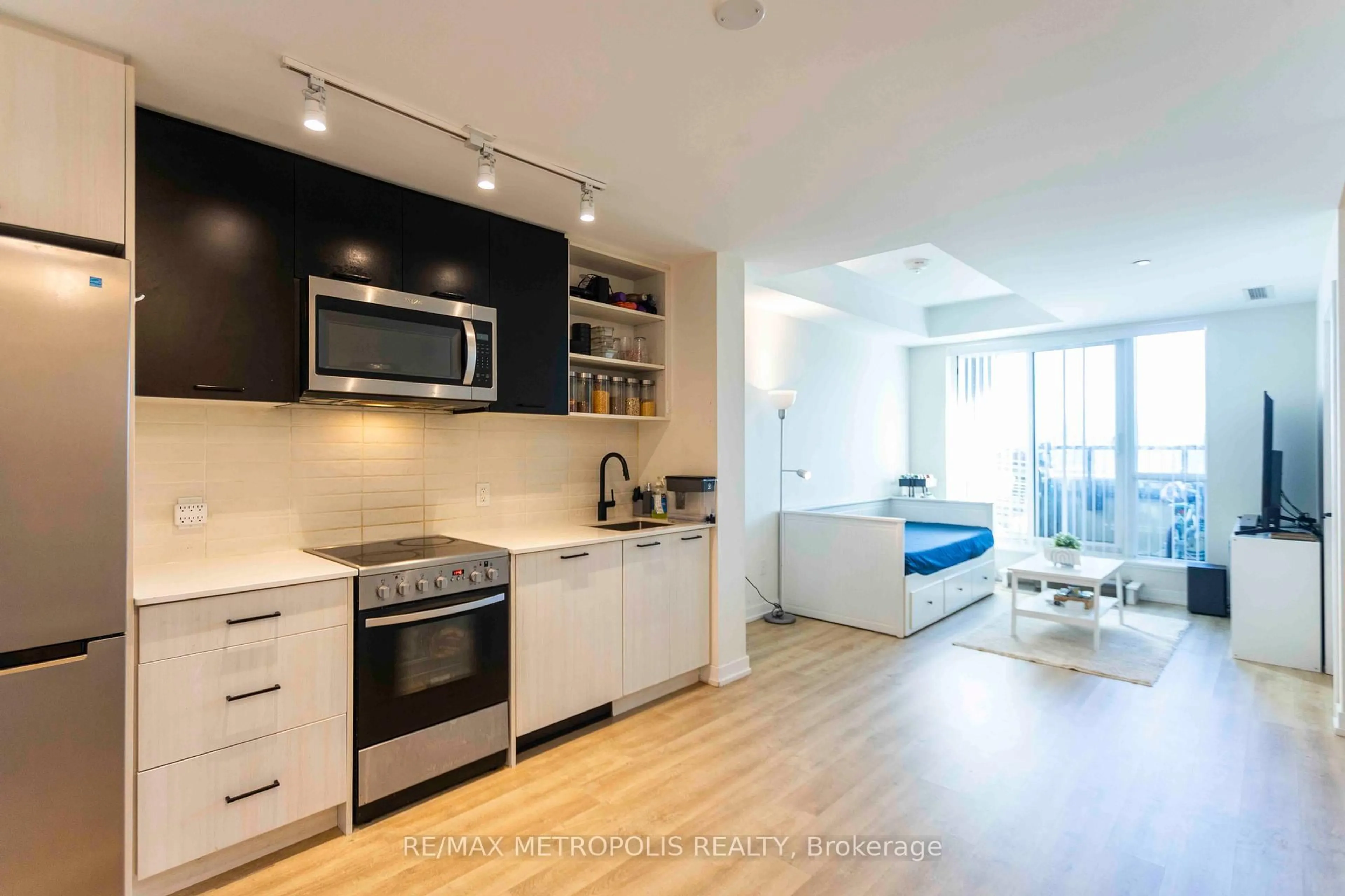 Open concept kitchen, unknown for 2300 St Clair Ave #308, Toronto Ontario M6N 0B3