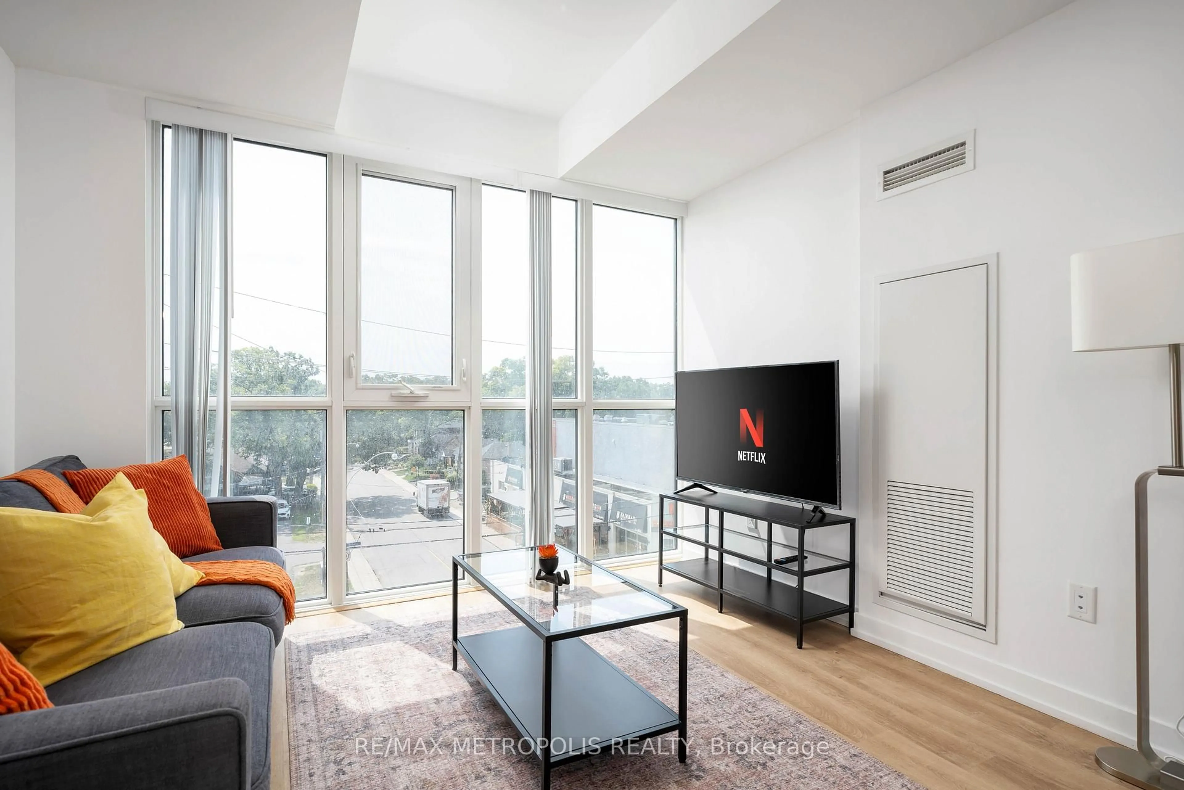 Living room with furniture, unknown for 2300 St Clair Ave #407, Toronto Ontario M6N 0B3