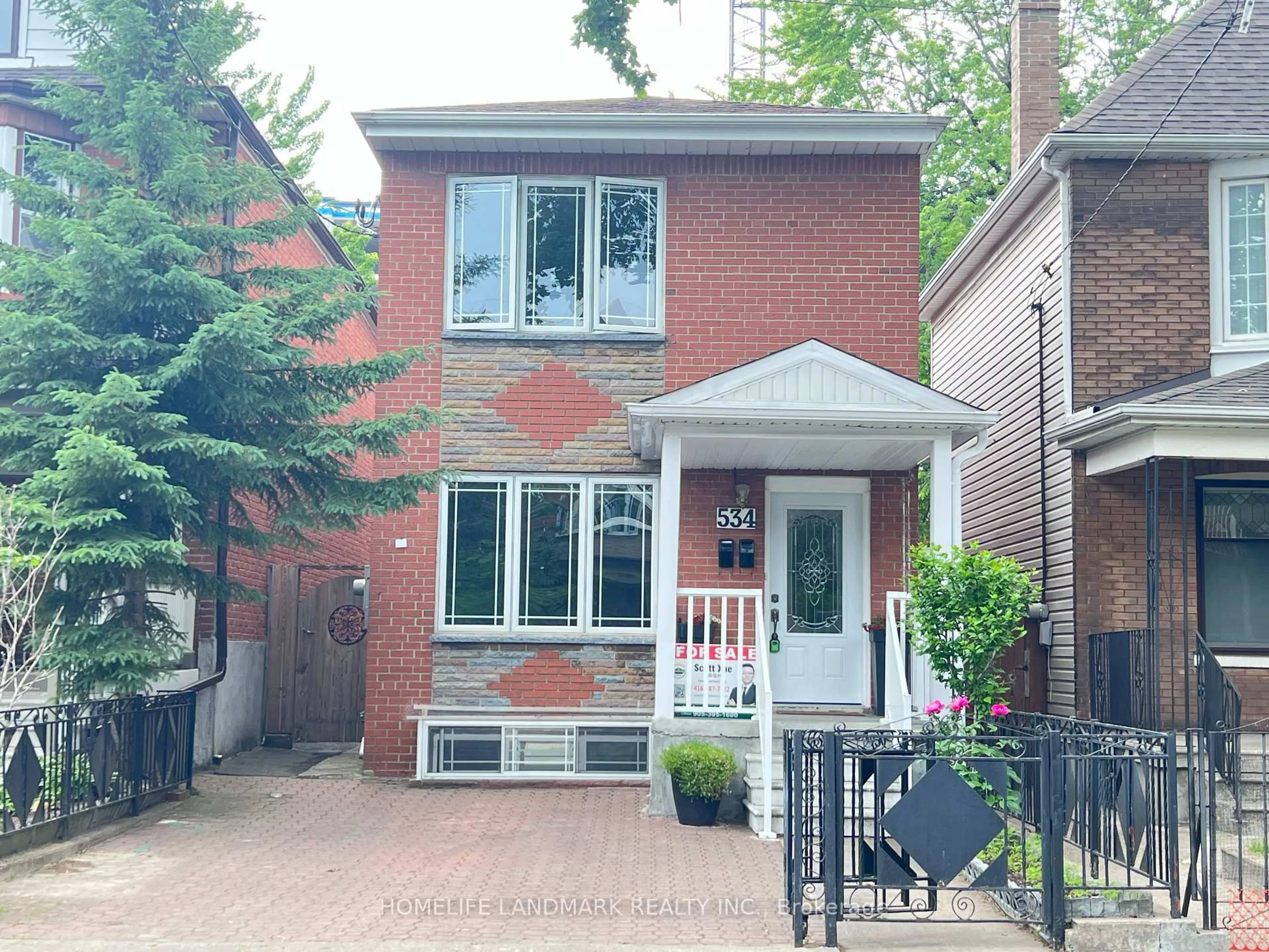 Home with brick exterior material, street for 534 Saint Clarens Ave, Toronto Ontario M6H 3W7