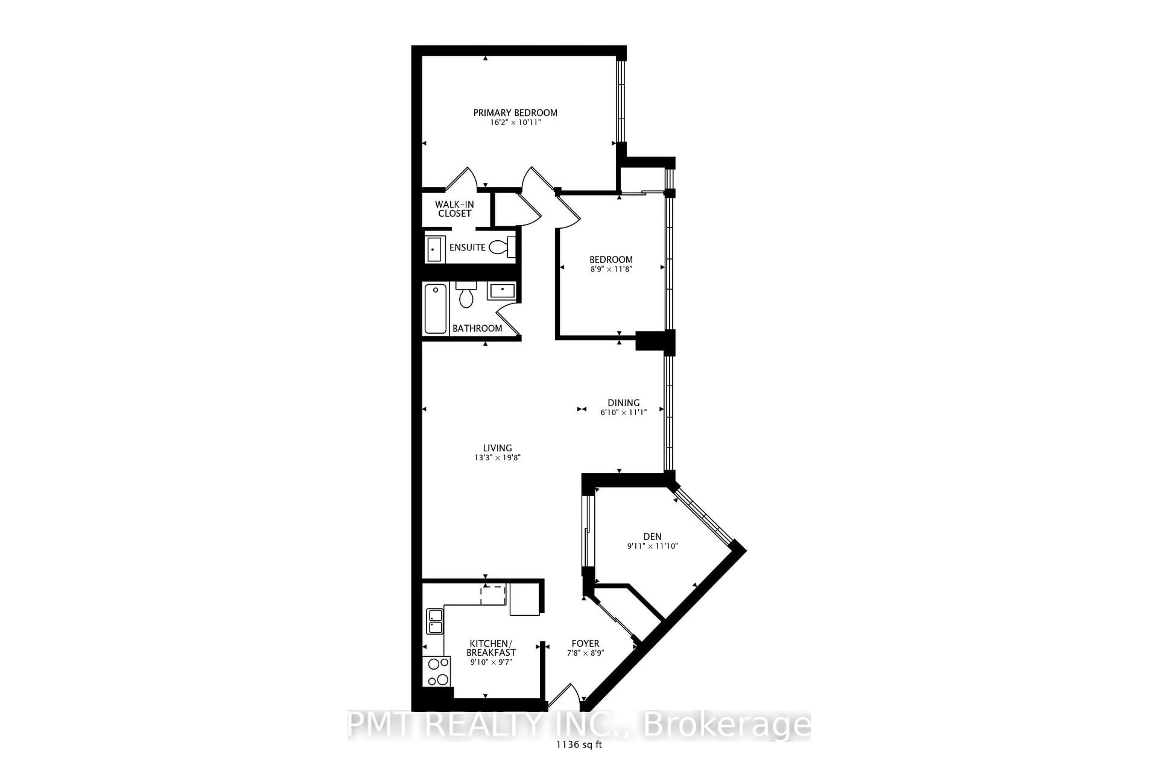 Floor plan for 2323 Confederation Pkwy #1105, Mississauga Ontario L5B 1R6