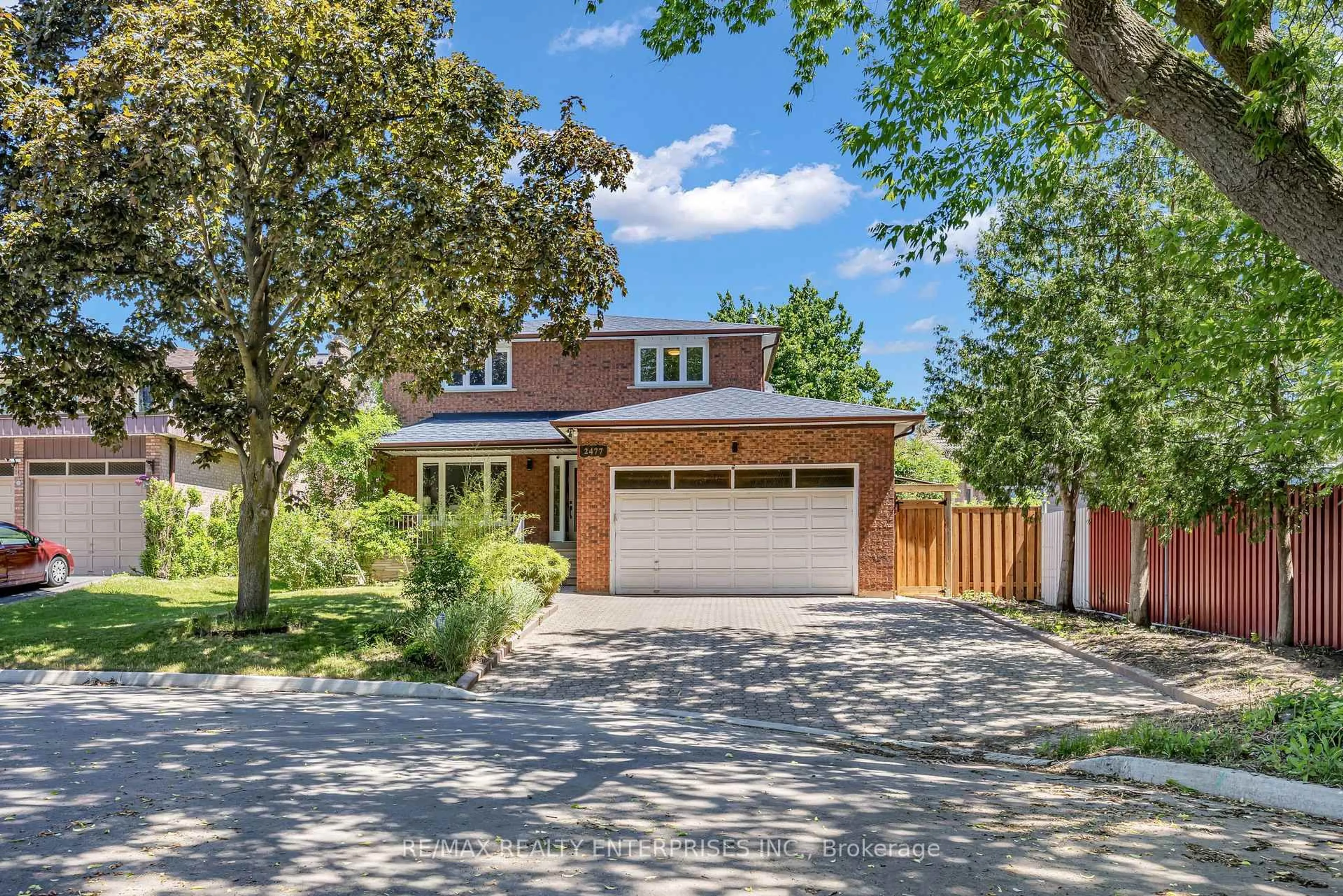 Home with brick exterior material, street for 2477 Catherine Jean Lane, Mississauga Ontario L5A 4B1