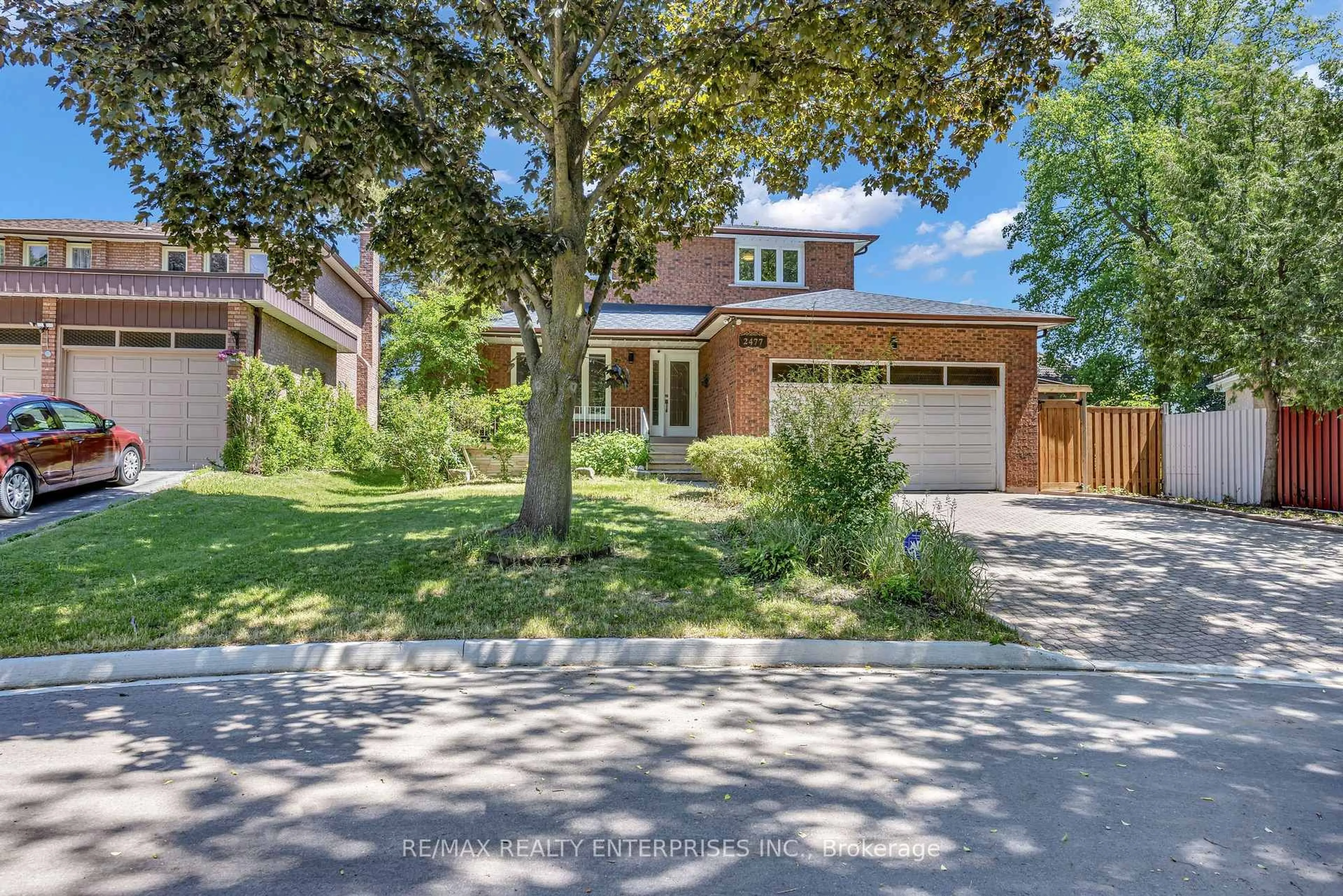 Home with brick exterior material, street for 2477 Catherine Jean Lane, Mississauga Ontario L5A 4B1