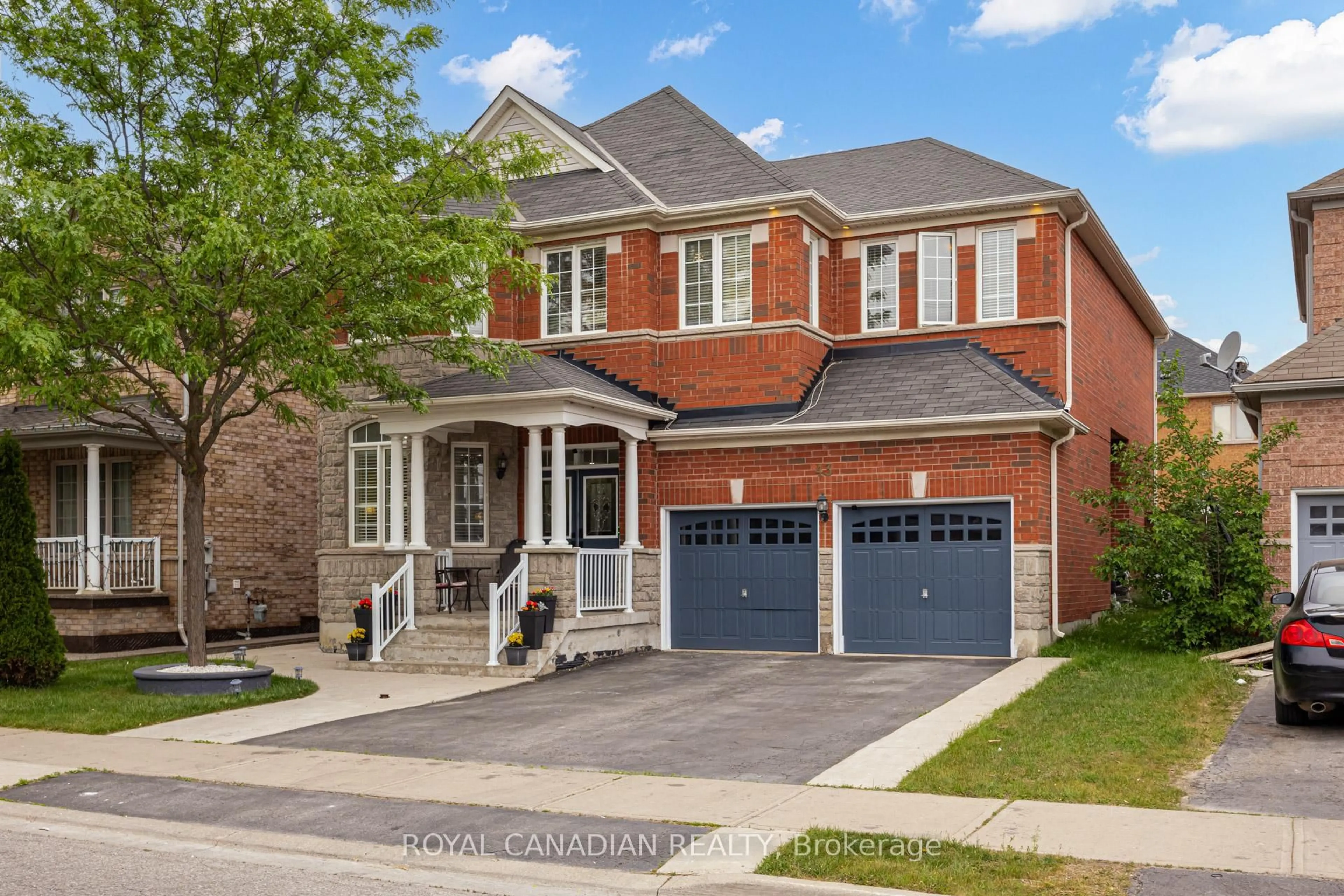 Home with brick exterior material, street for 43 Bluffwood Cres, Brampton Ontario L6P 2P3