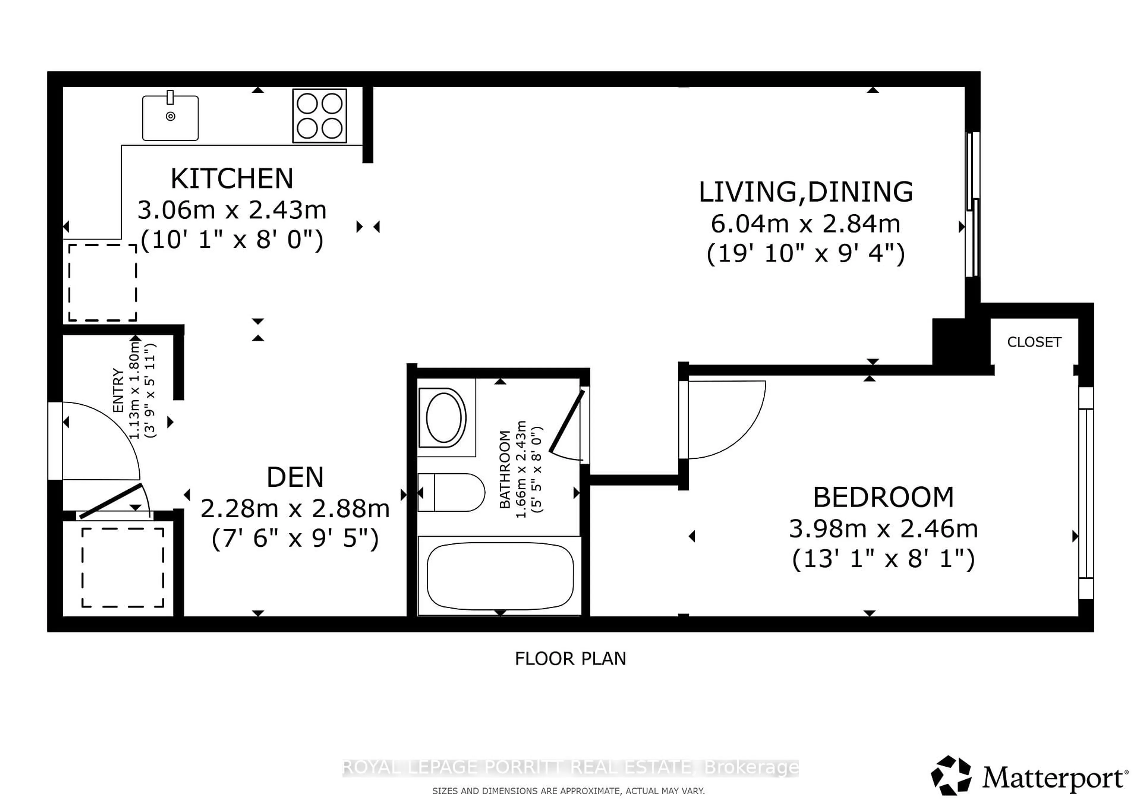 Floor plan for 3888 Duke Of York Blvd #927, Mississauga Ontario L5A 4P5