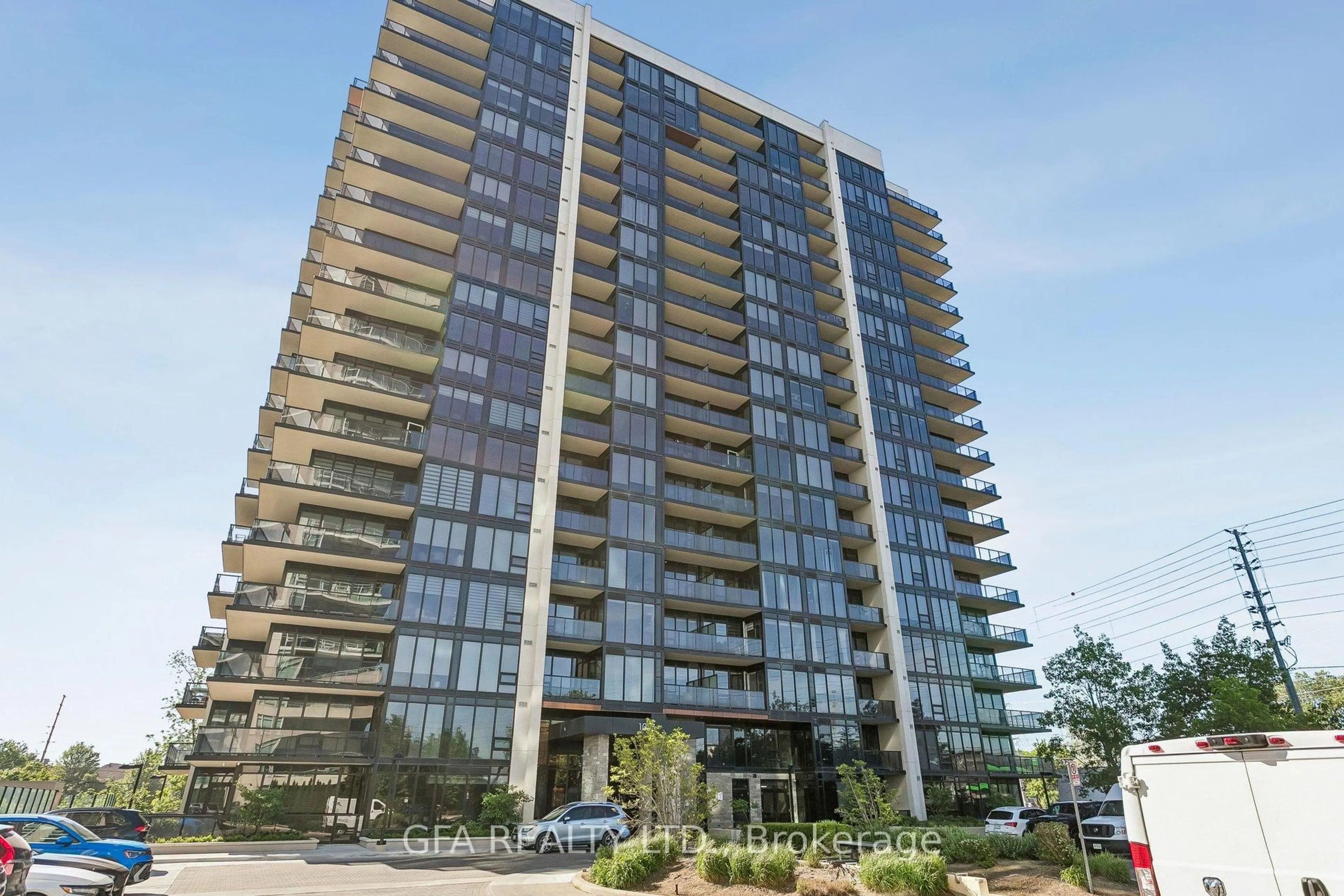 A pic from outside/outdoor area/front of a property/back of a property/a pic from drone, building for 1035 Southdown Rd #707, Mississauga Ontario L5J 0A2