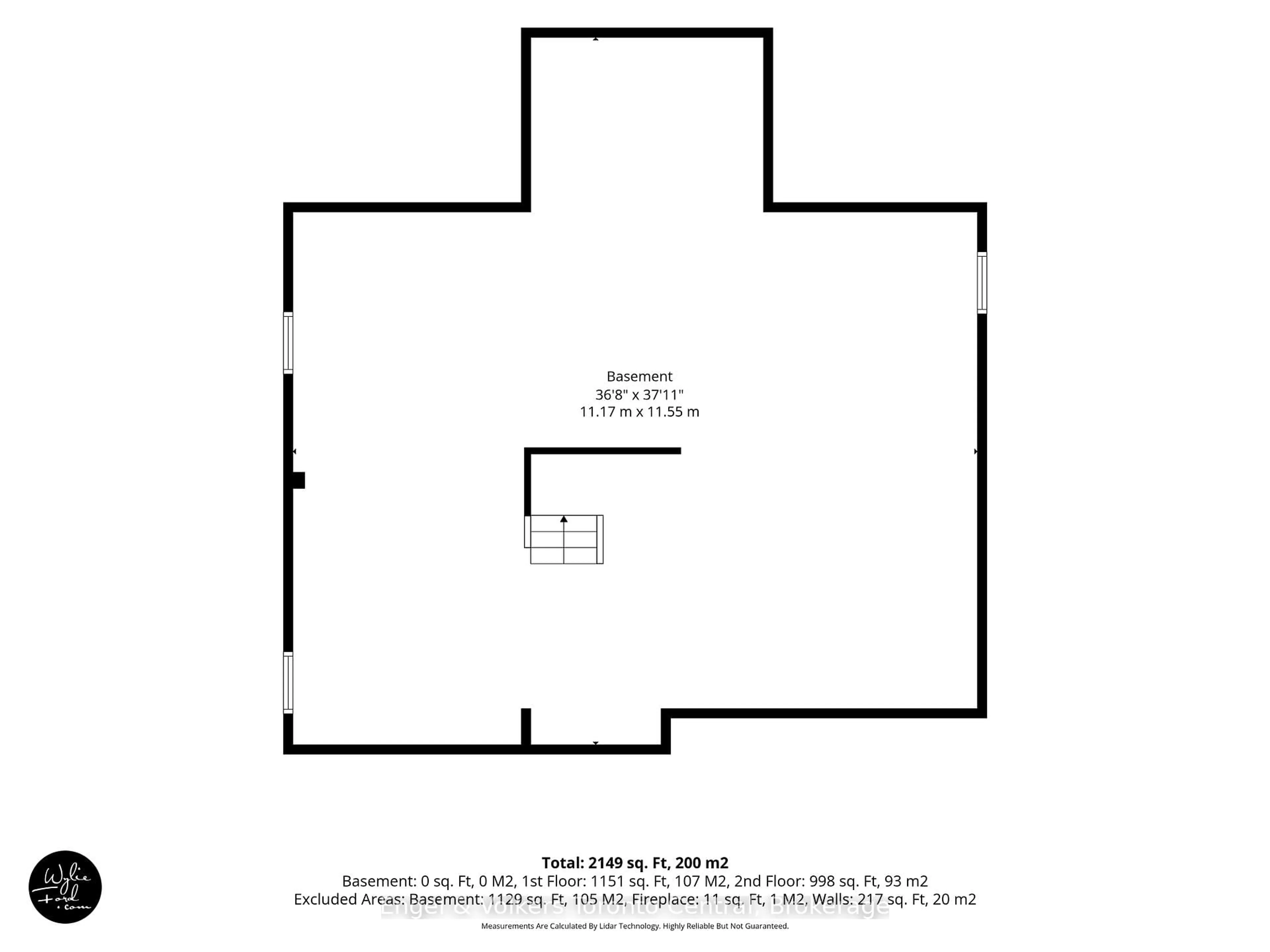 Floor plan for 32 Milford Cres, Brampton Ontario L6S 3E4