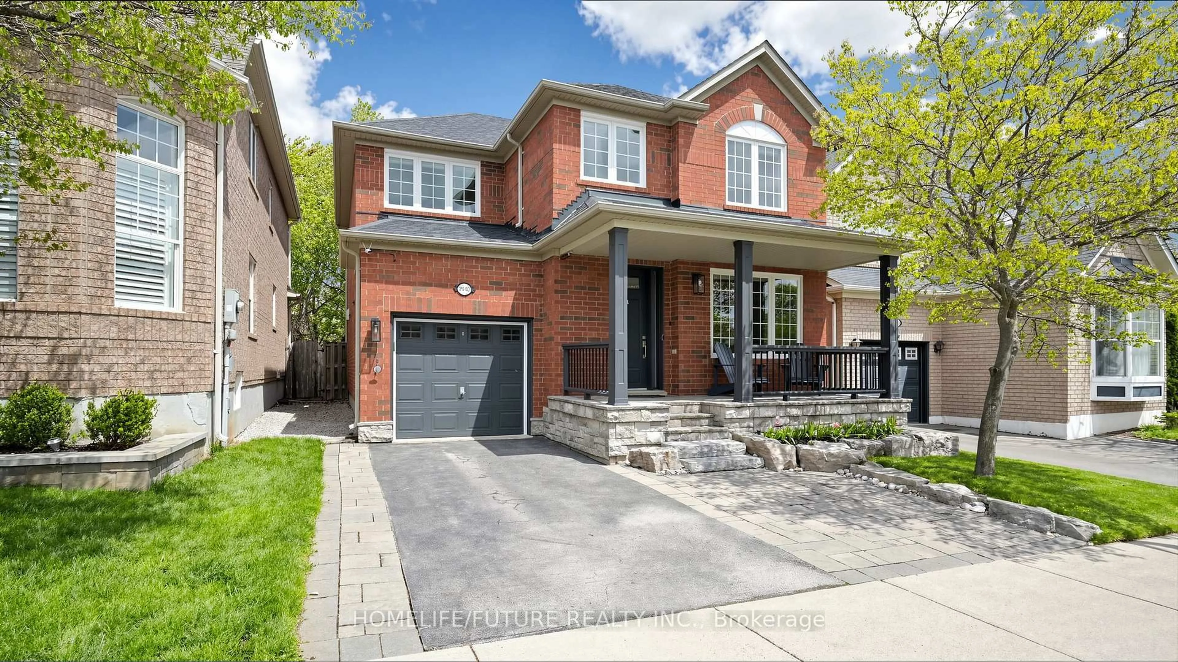 Home with brick exterior material, street for 2440 Hollybrook Dr, Oakville Ontario L6M 4S8