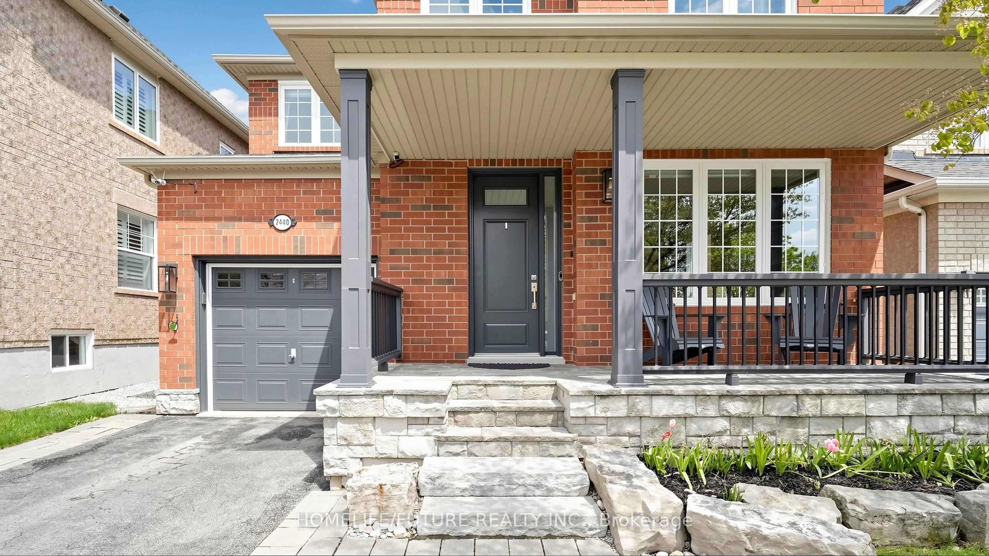Home with brick exterior material, street for 2440 Hollybrook Dr, Oakville Ontario L6M 4S8