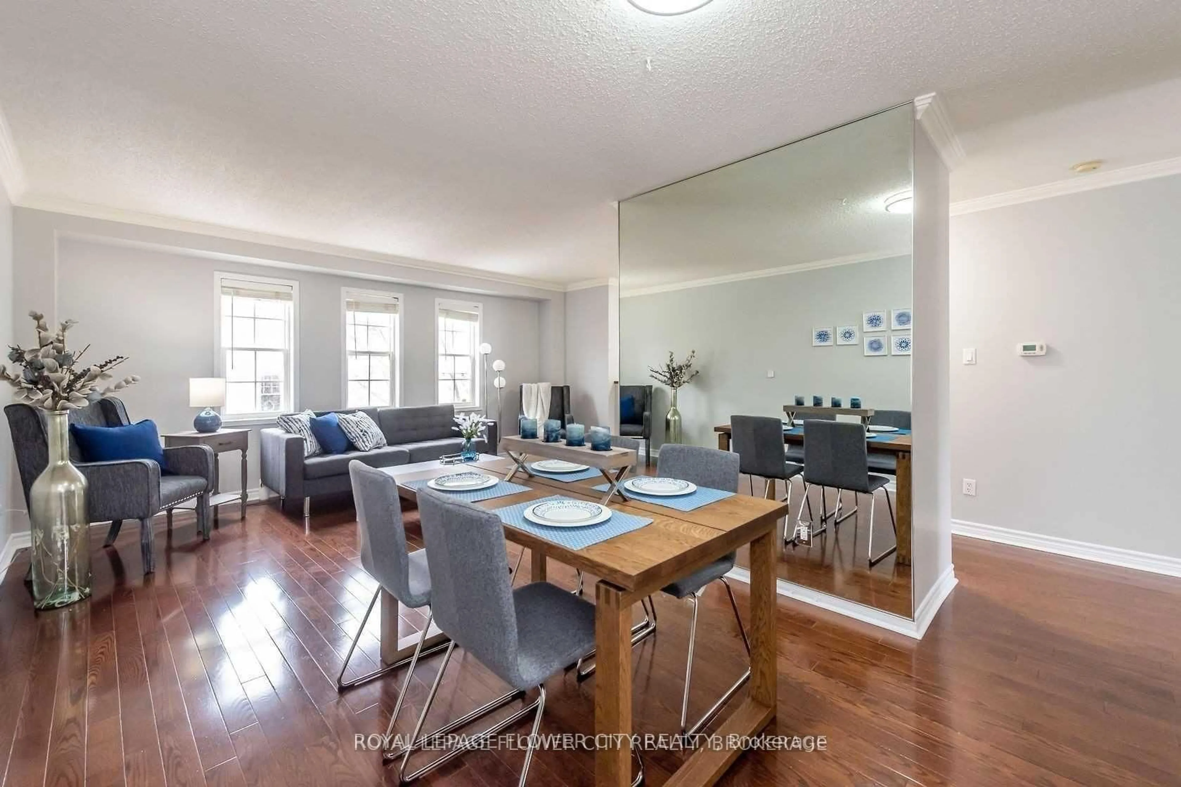 Dining room, wood/laminate floor for 8305 McLaughlin Rd #2, Brampton Ontario L6Y 5G3