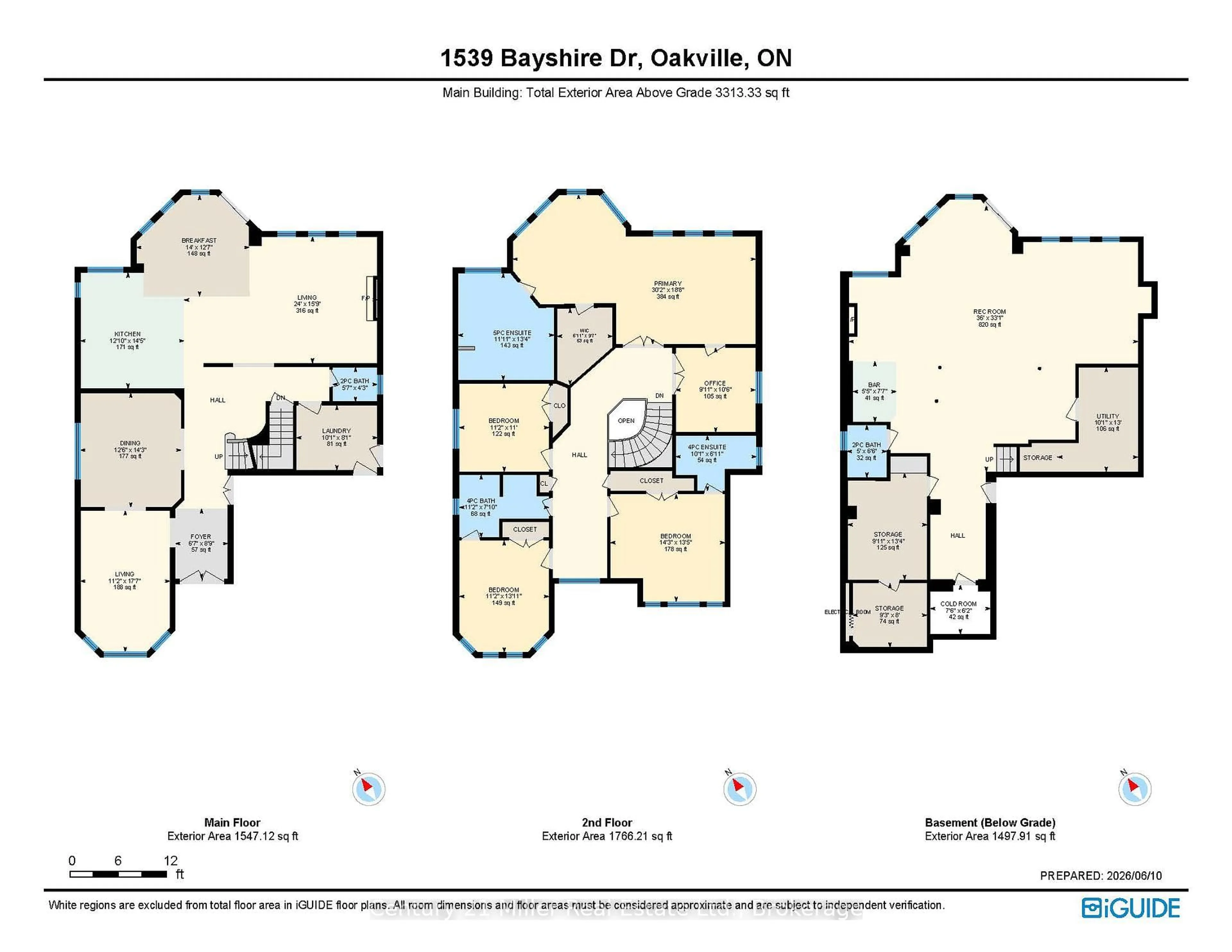 Floor plan for 1539 Bayshire Dr, Oakville Ontario L6H 6E5