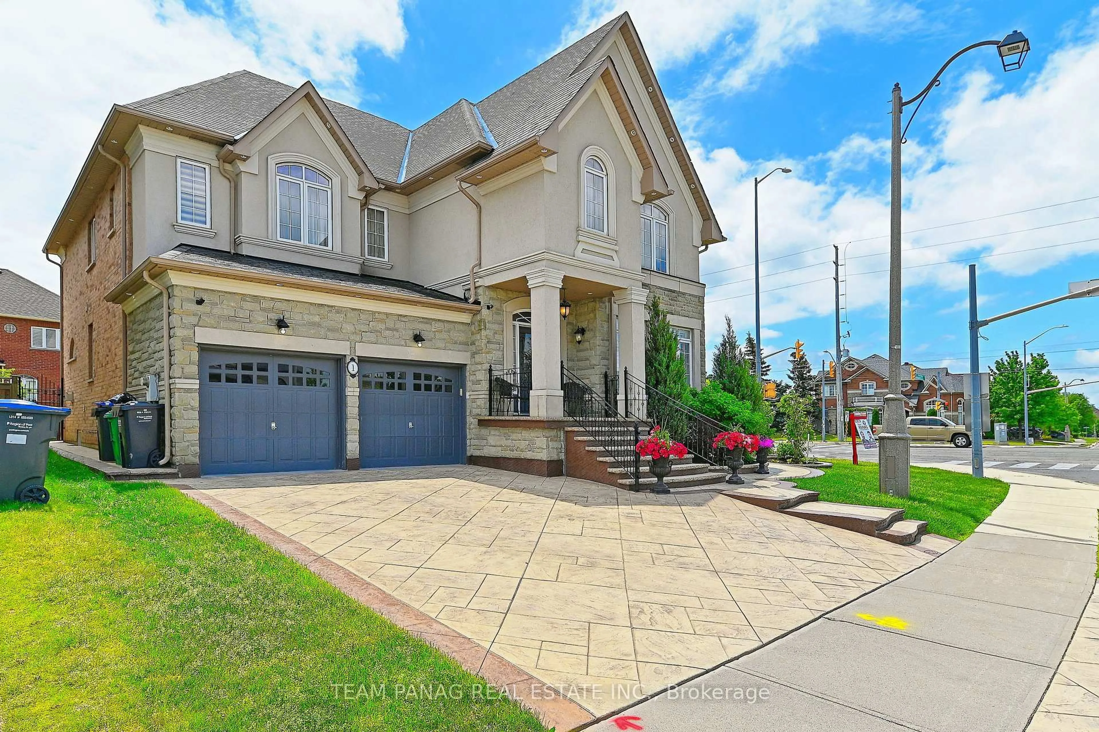 Home with brick exterior material, street for 1 Islington Dr, Brampton Ontario L6P 3A6