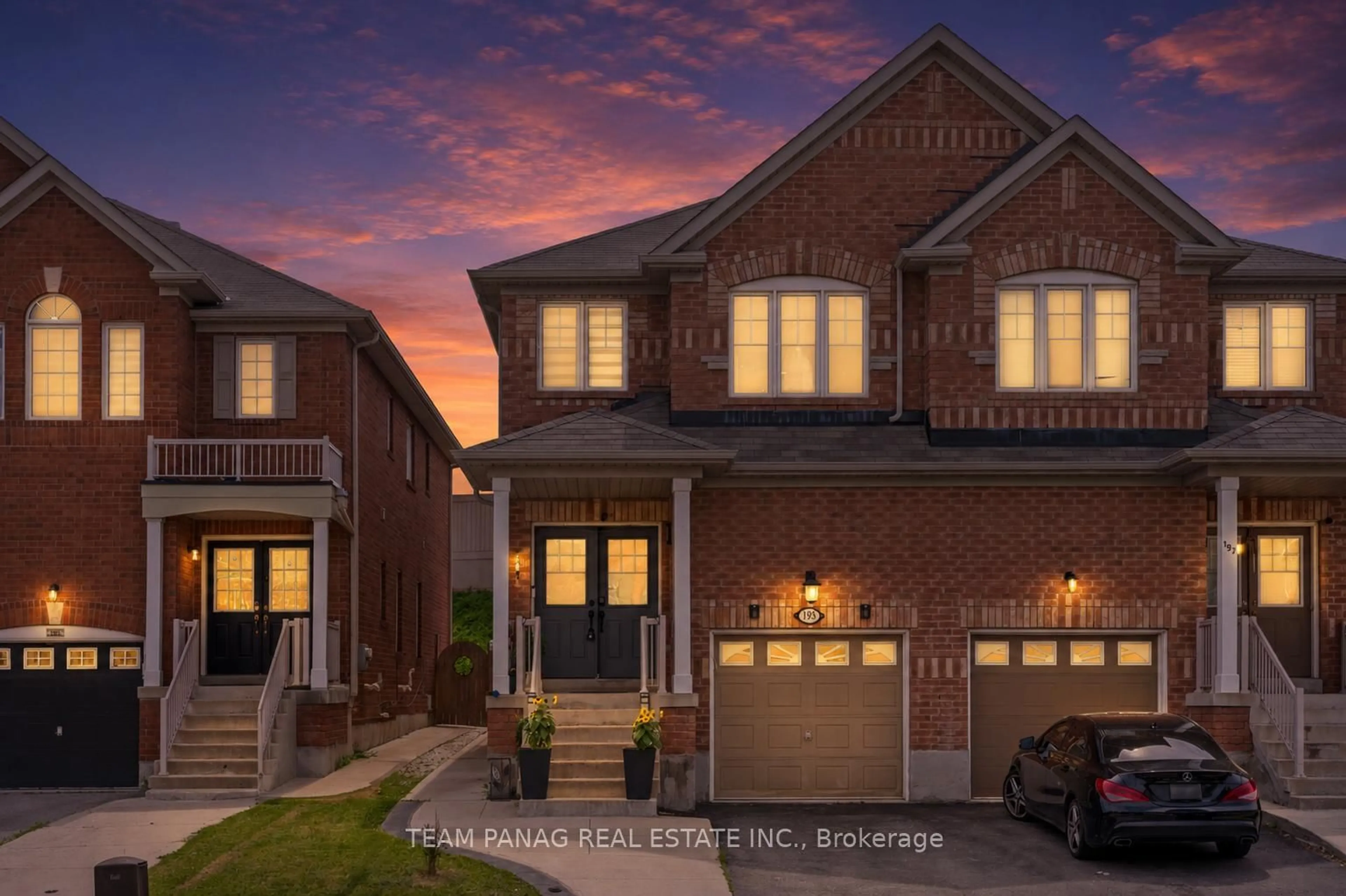 Home with brick exterior material, street for 195 Checkerberry Cres, Brampton Ontario L6R 3P8