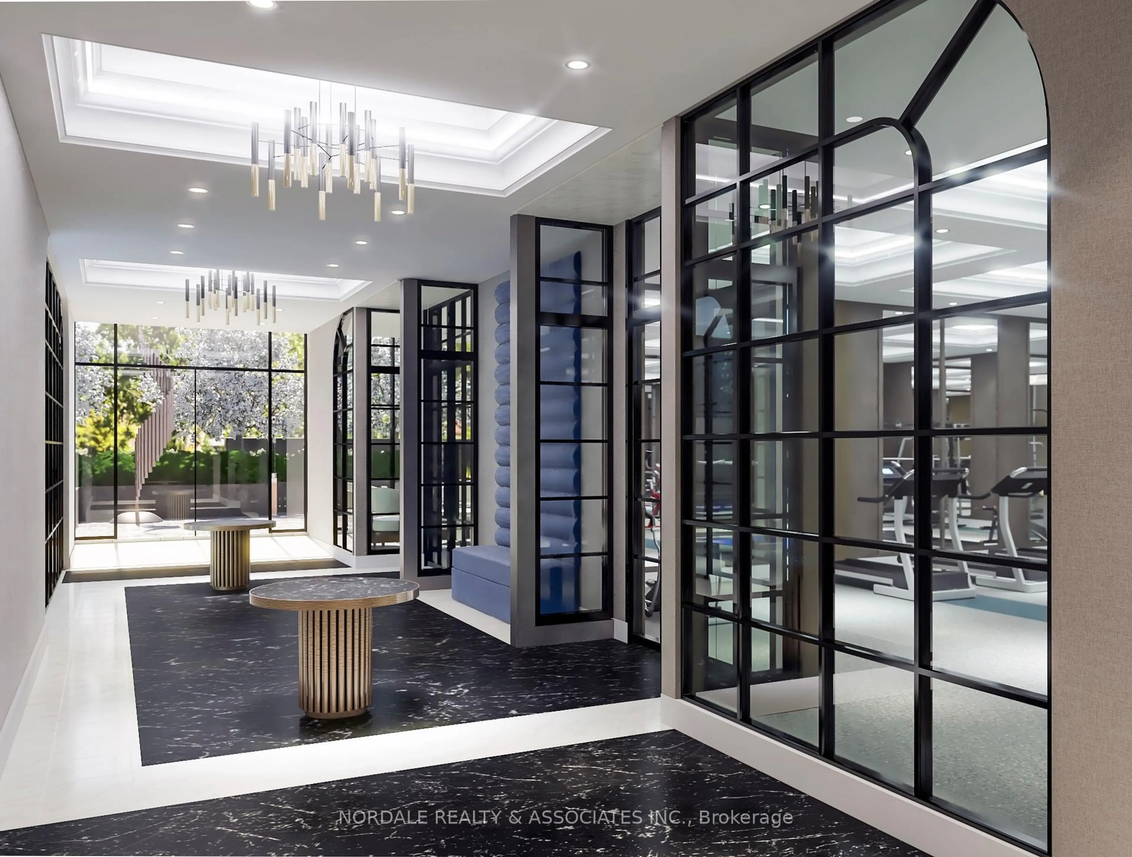 Indoor foyer for 2450 Bloor St #311, Toronto Ontario M6S 1R2