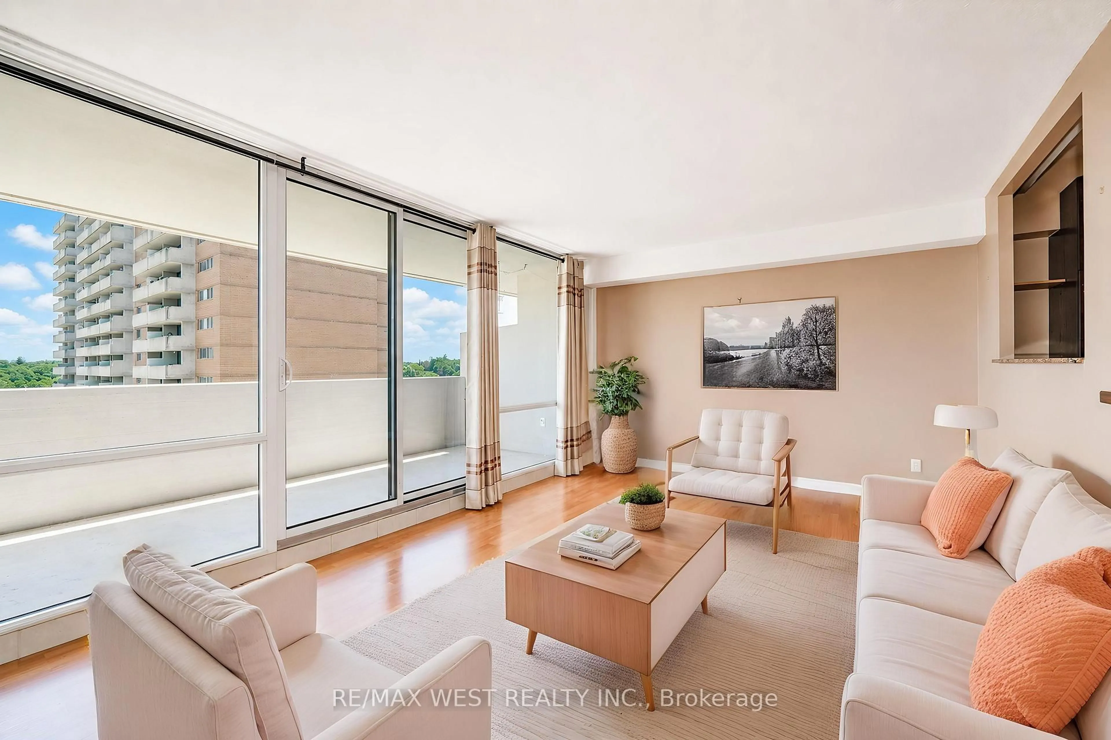 Living room with furniture, unknown for 260 Scarlett Rd #1209, Toronto Ontario M6N 4X6