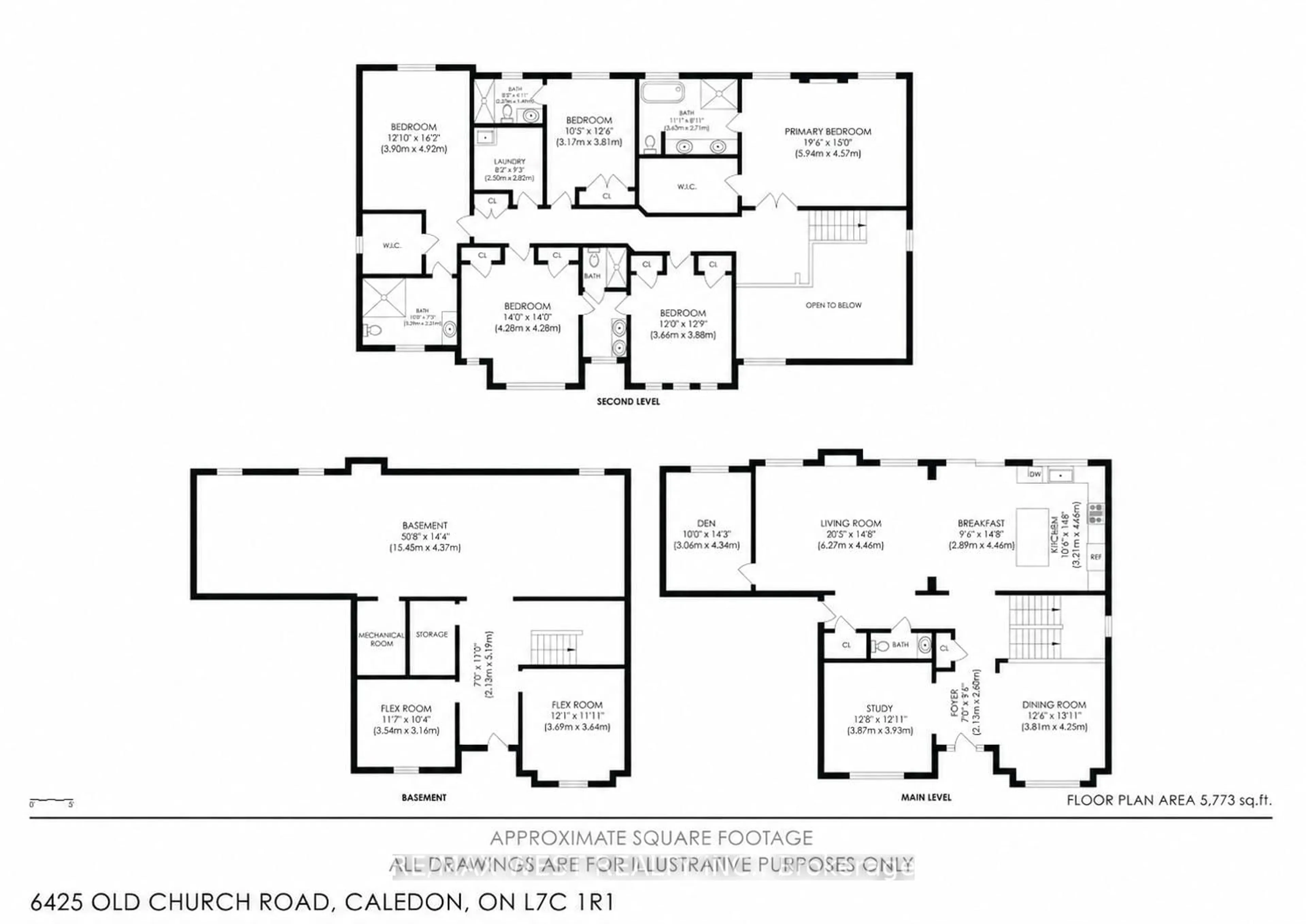 Floor plan for 6425 Old Church Rd, Caledon Ontario L7C 1R1