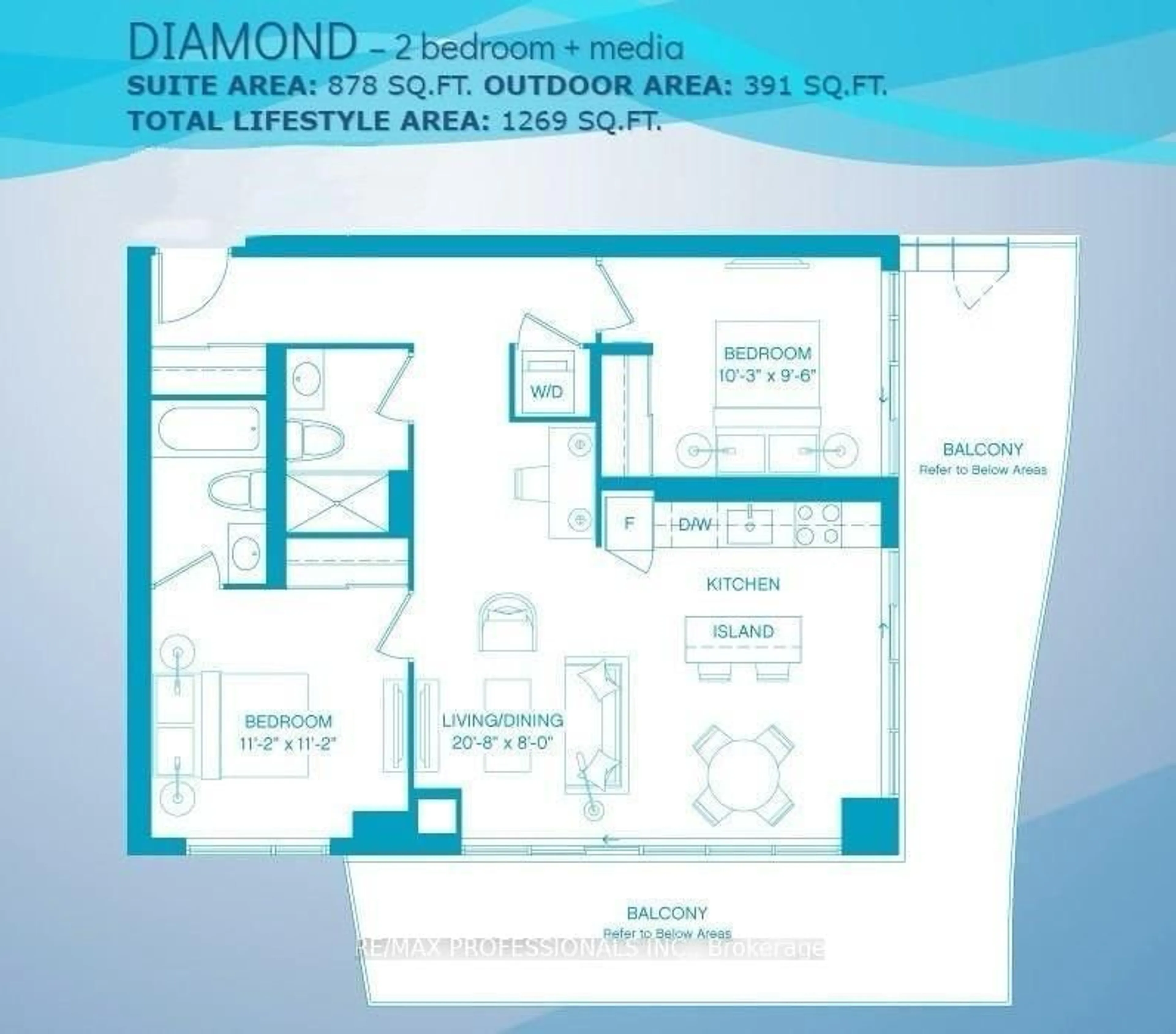 Floor plan for 33 Shore Breeze Dr #1310, Toronto Ontario M8V 0G1