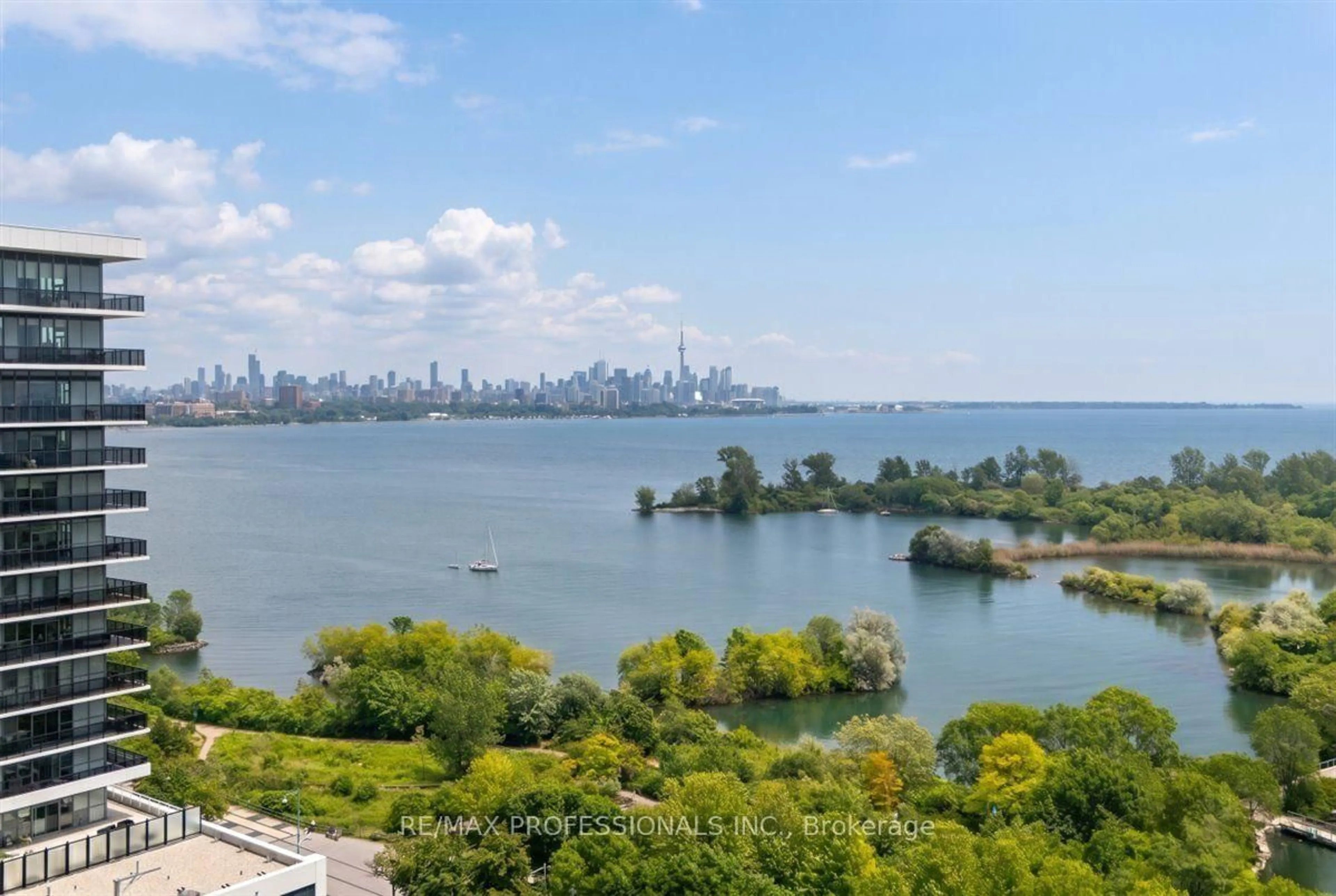 A pic from outside/outdoor area/front of a property/back of a property/a pic from drone, water/lake/river/ocean view for 33 Shore Breeze Dr #1310, Toronto Ontario M8V 0G1