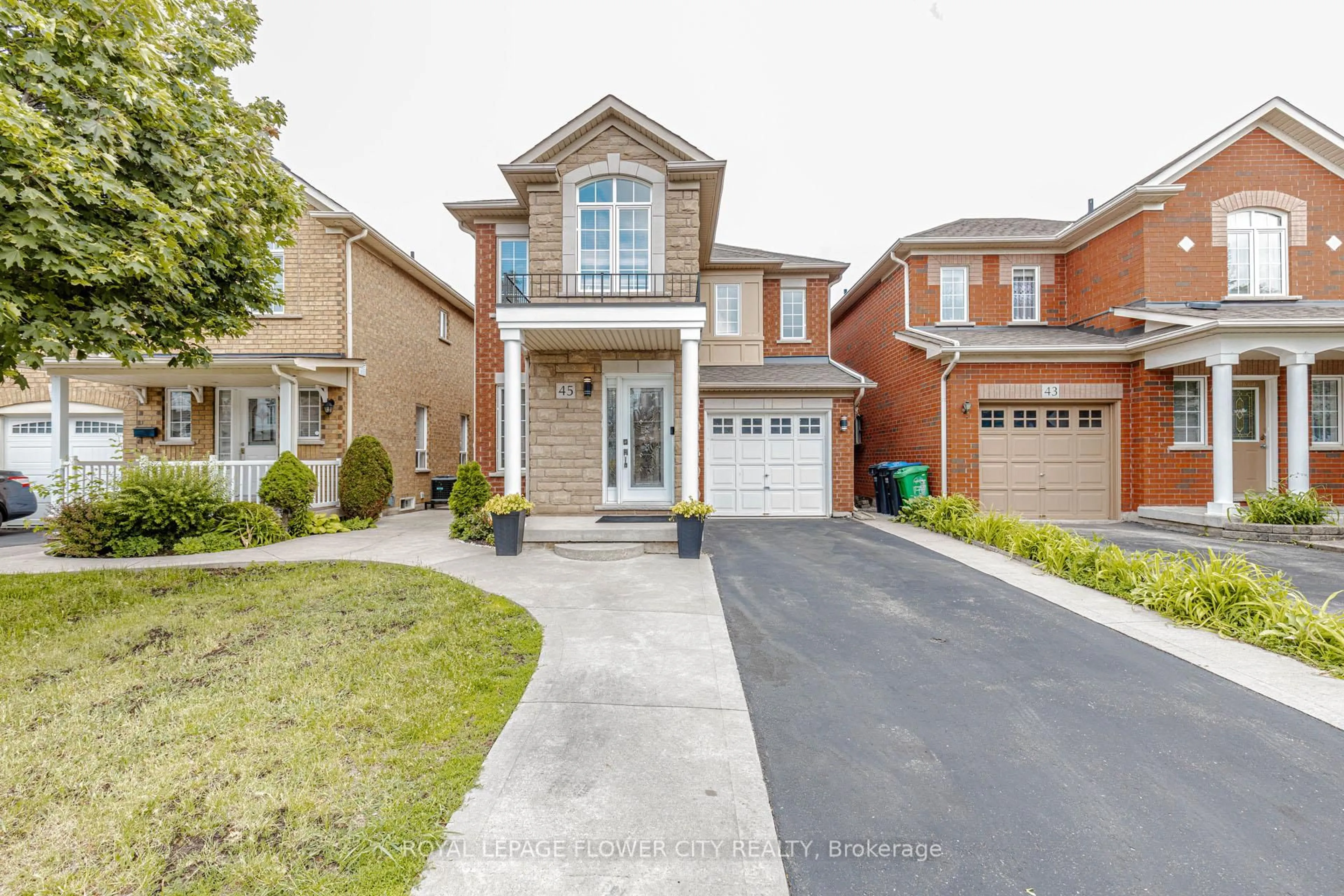 Home with brick exterior material, street for 45 Penbridge Circ, Brampton Ontario L7A 2R1