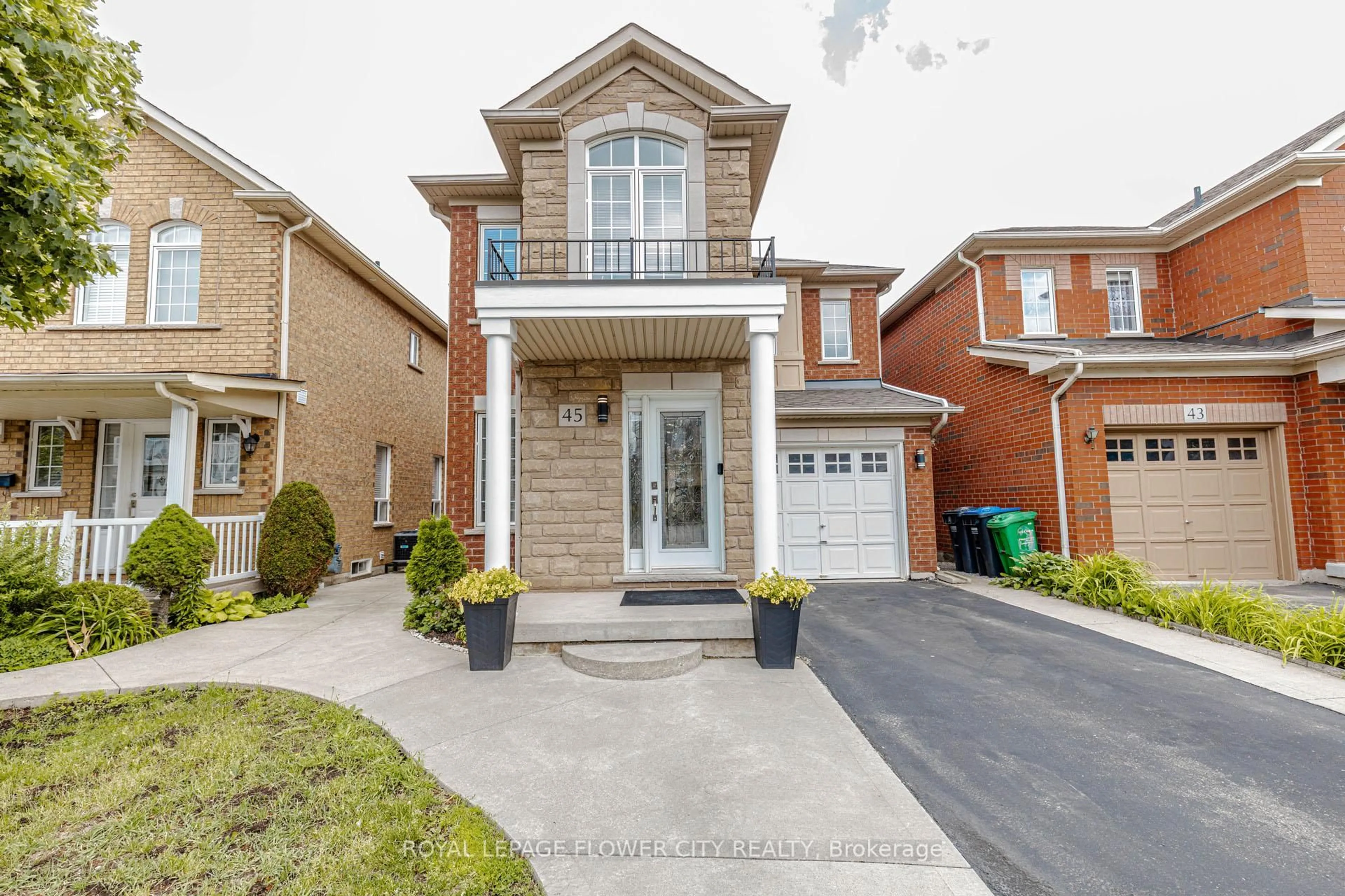 Home with brick exterior material, street for 45 Penbridge Circ, Brampton Ontario L7A 2R1