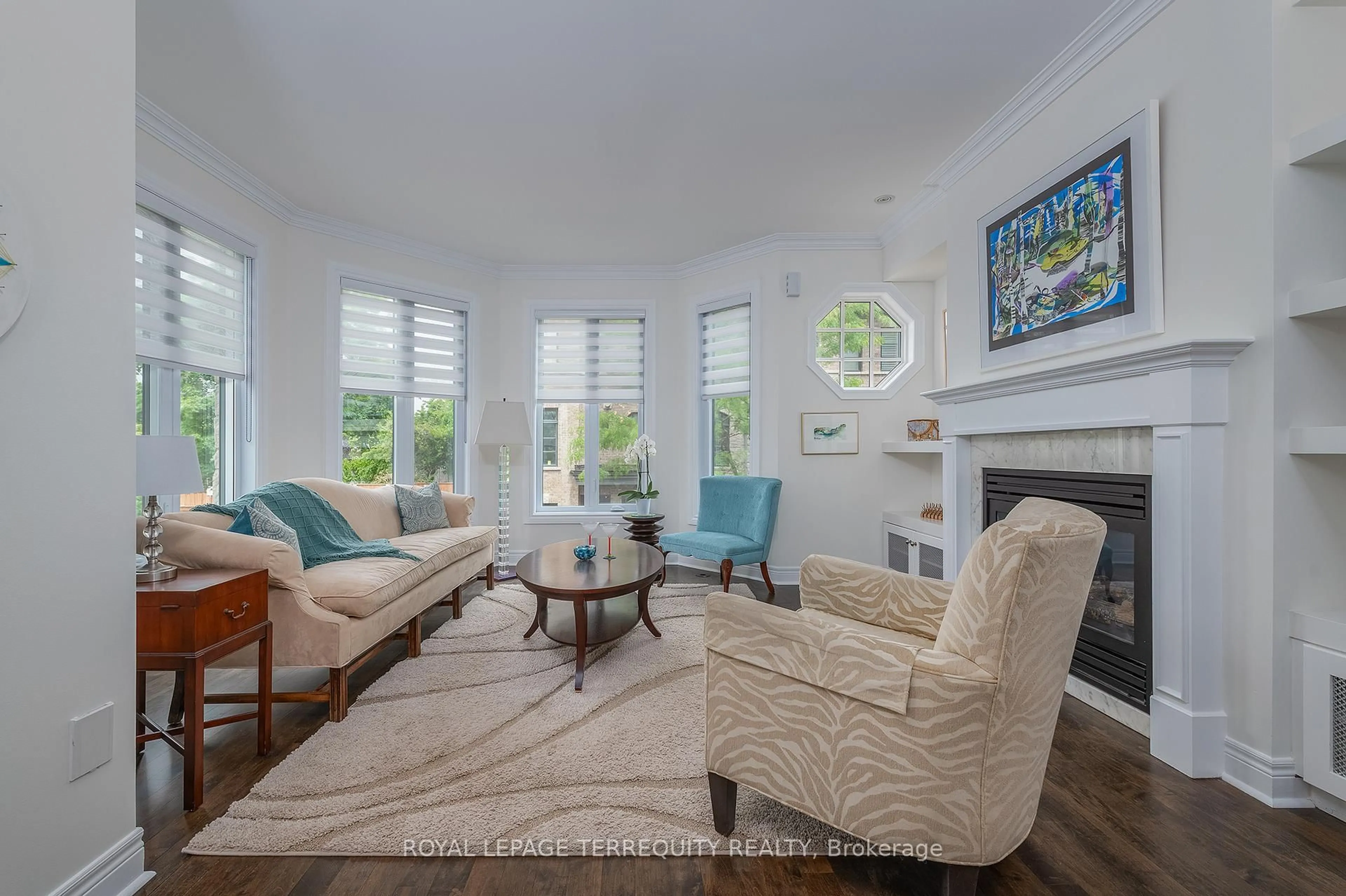 Living room with furniture, unknown for 69 Lobo Mews, Toronto Ontario M8Z 0B2