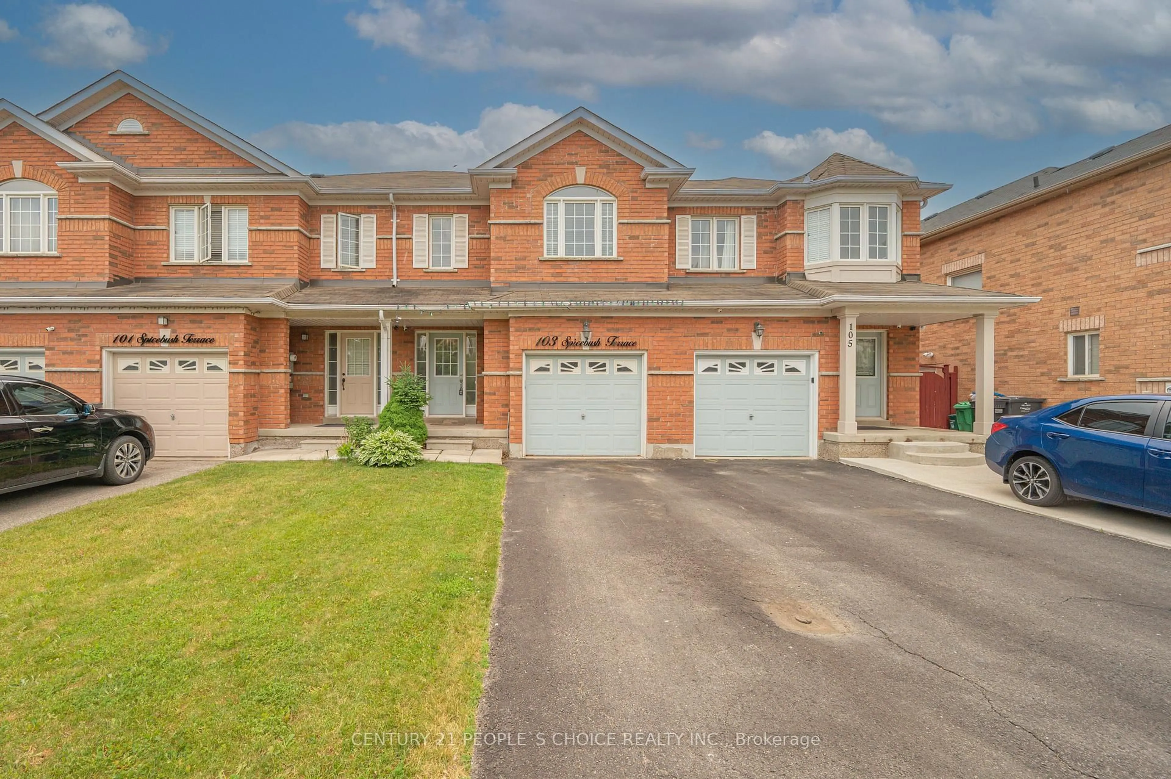 Home with brick exterior material, street for 103 Spicebush Terr, Brampton Ontario L6X 0J6