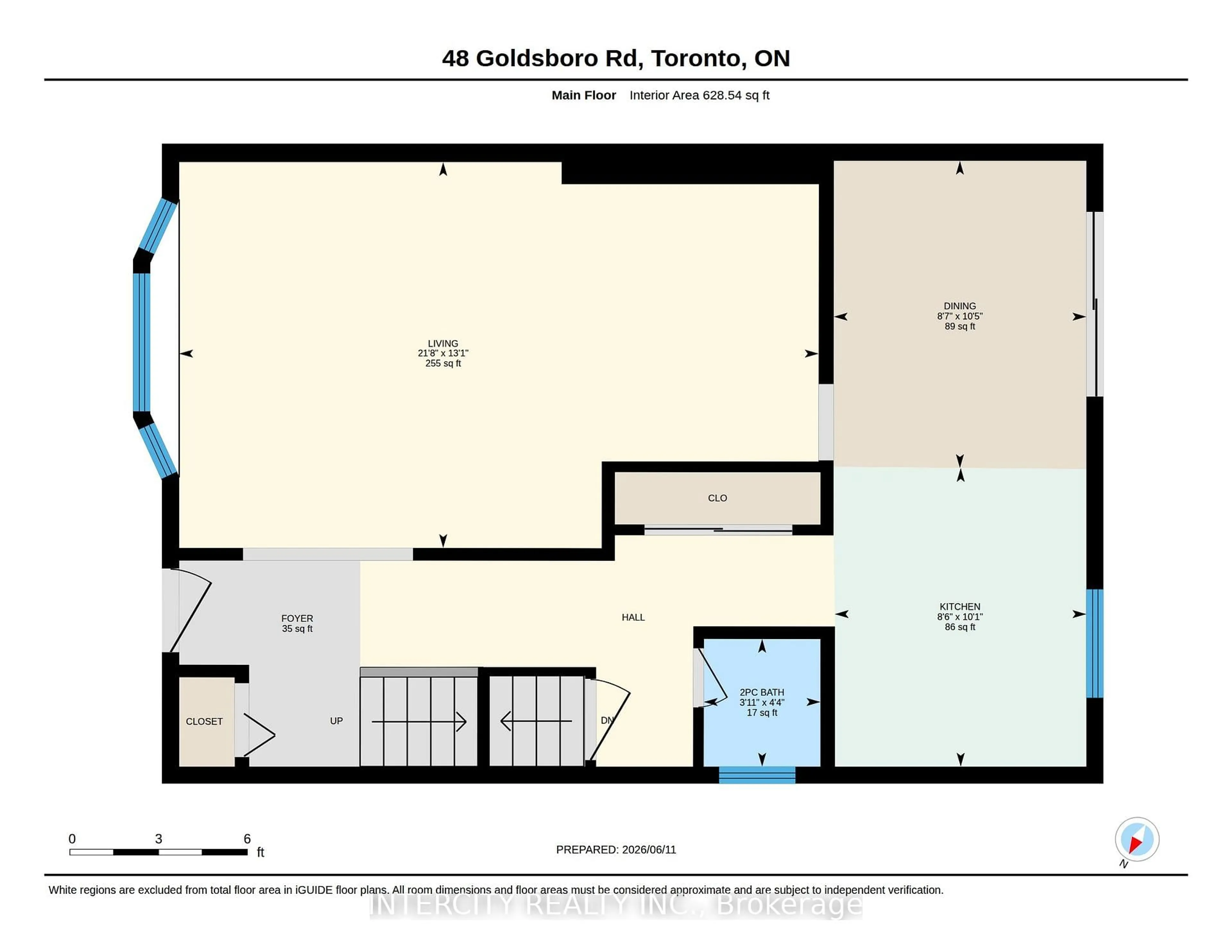 Floor plan for 48 Goldsboro Rd, Toronto Ontario M9L 1A7