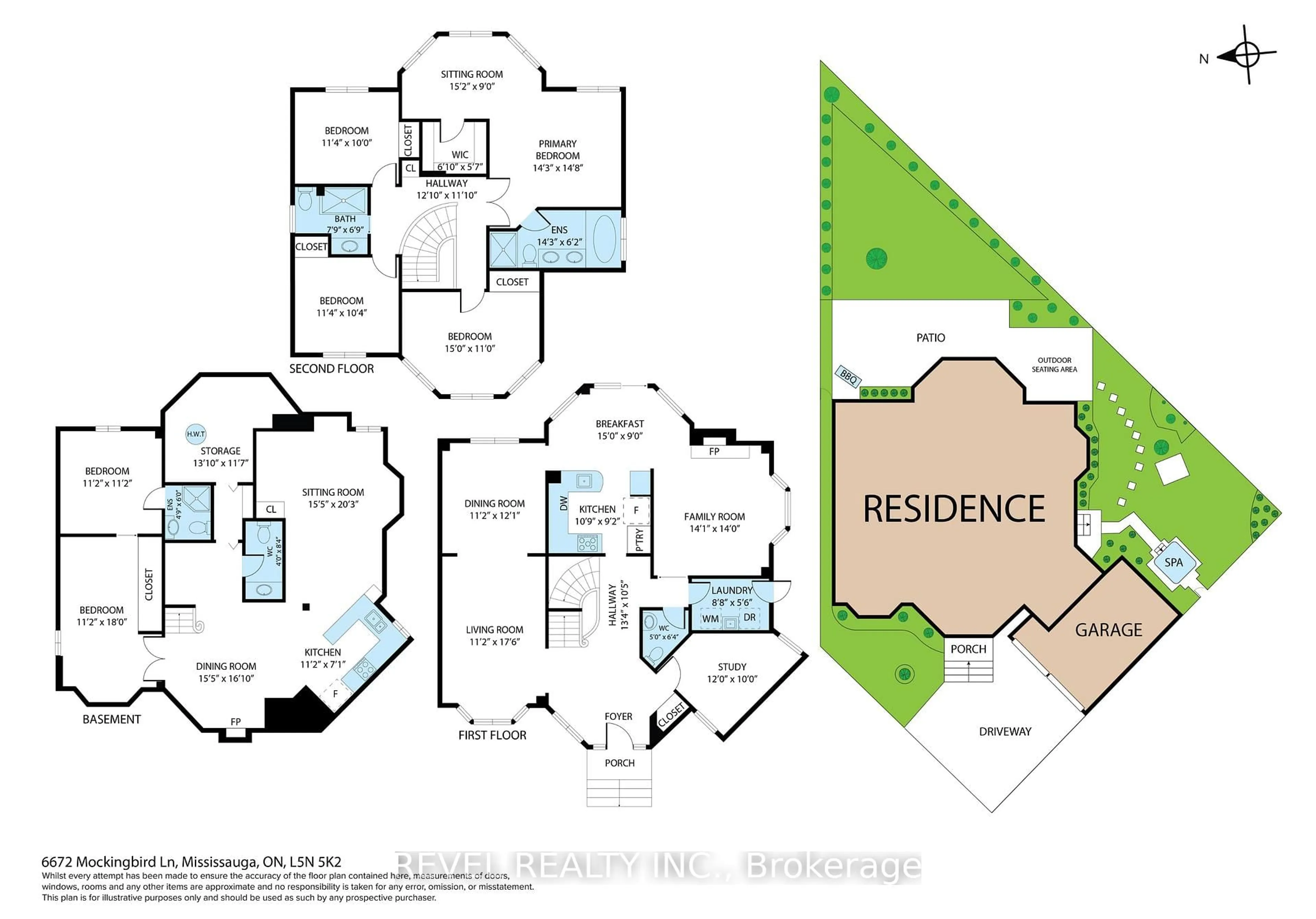 Floor plan for 6672 Mockingbird Lane, Mississauga Ontario L5N 5K1