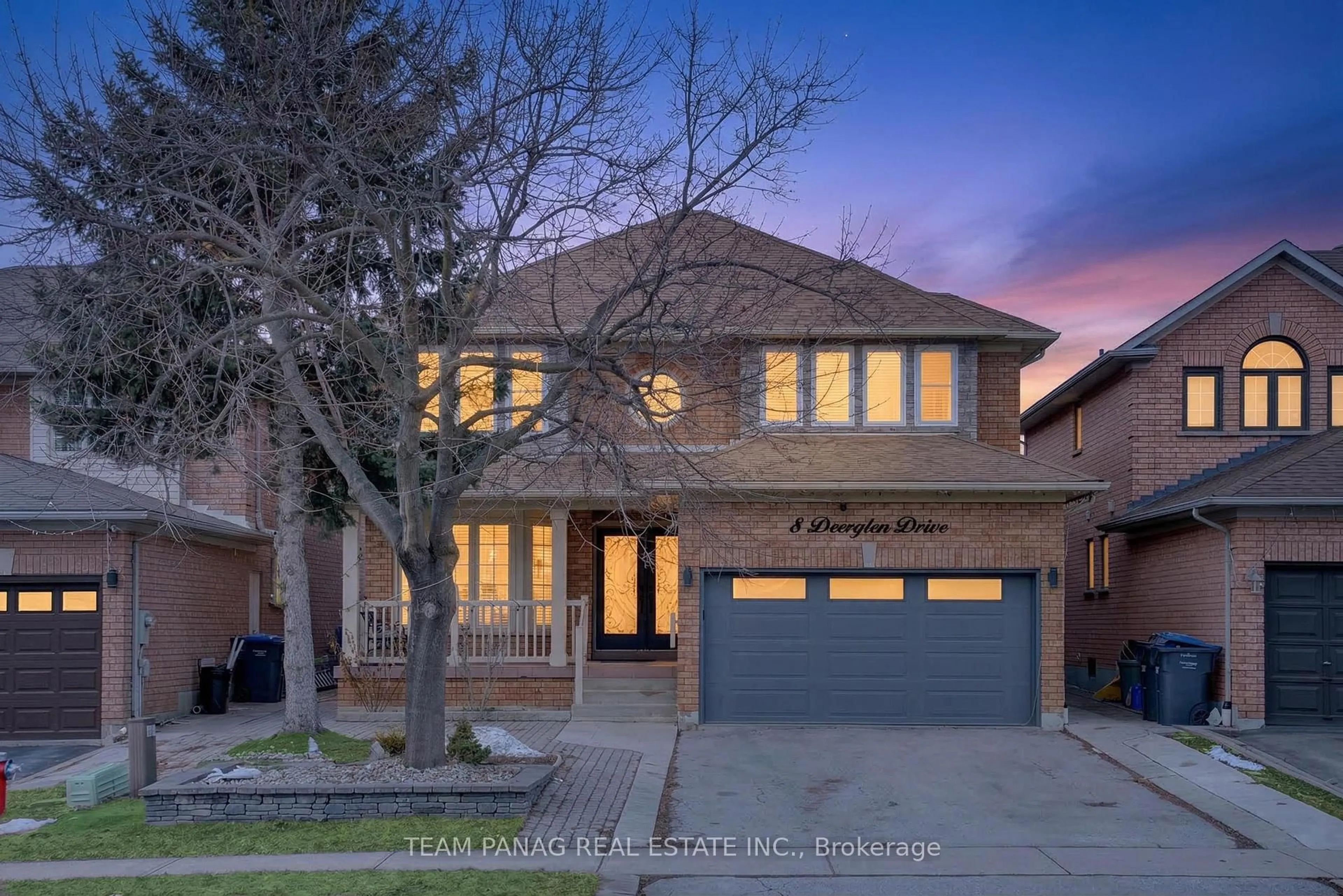 Home with brick exterior material, street for 8 Deerglen Dr, Brampton Ontario L6R 1M1