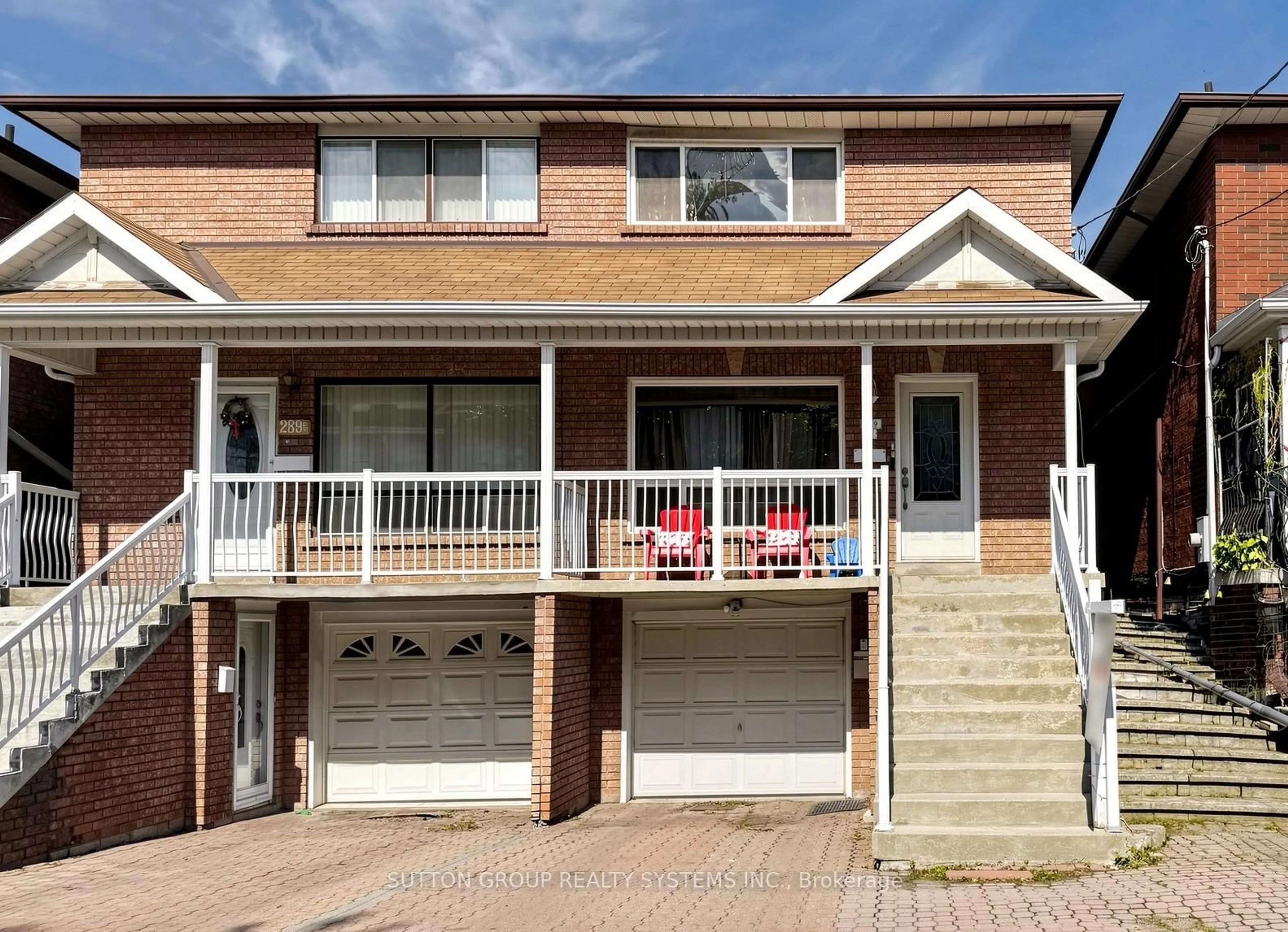 Home with brick exterior material, street for 289D Bartlett Ave, Toronto Ontario M6H 3G3