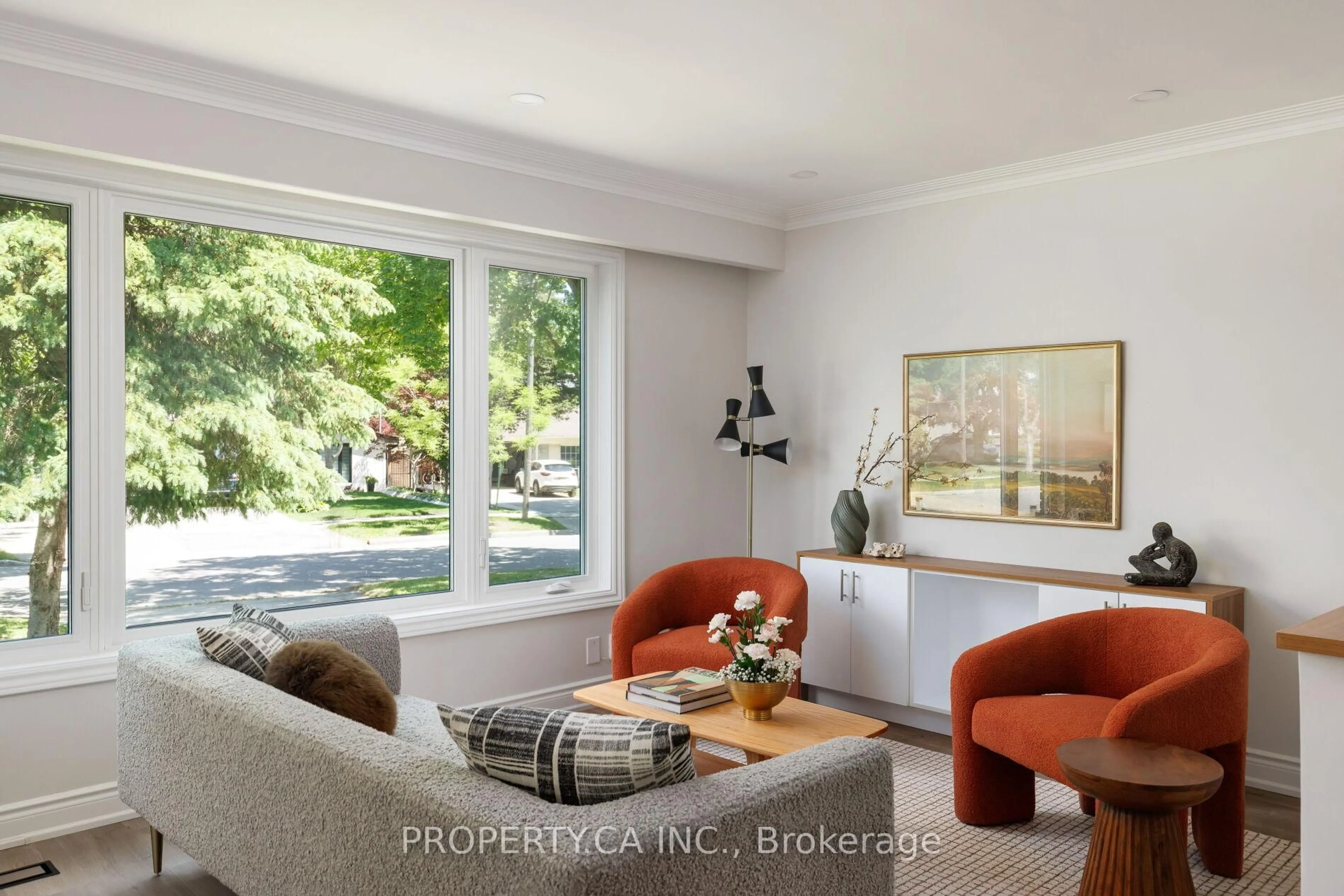 Living room with furniture, unknown for 18 Alhart Dr, Toronto Ontario M9V 2M9