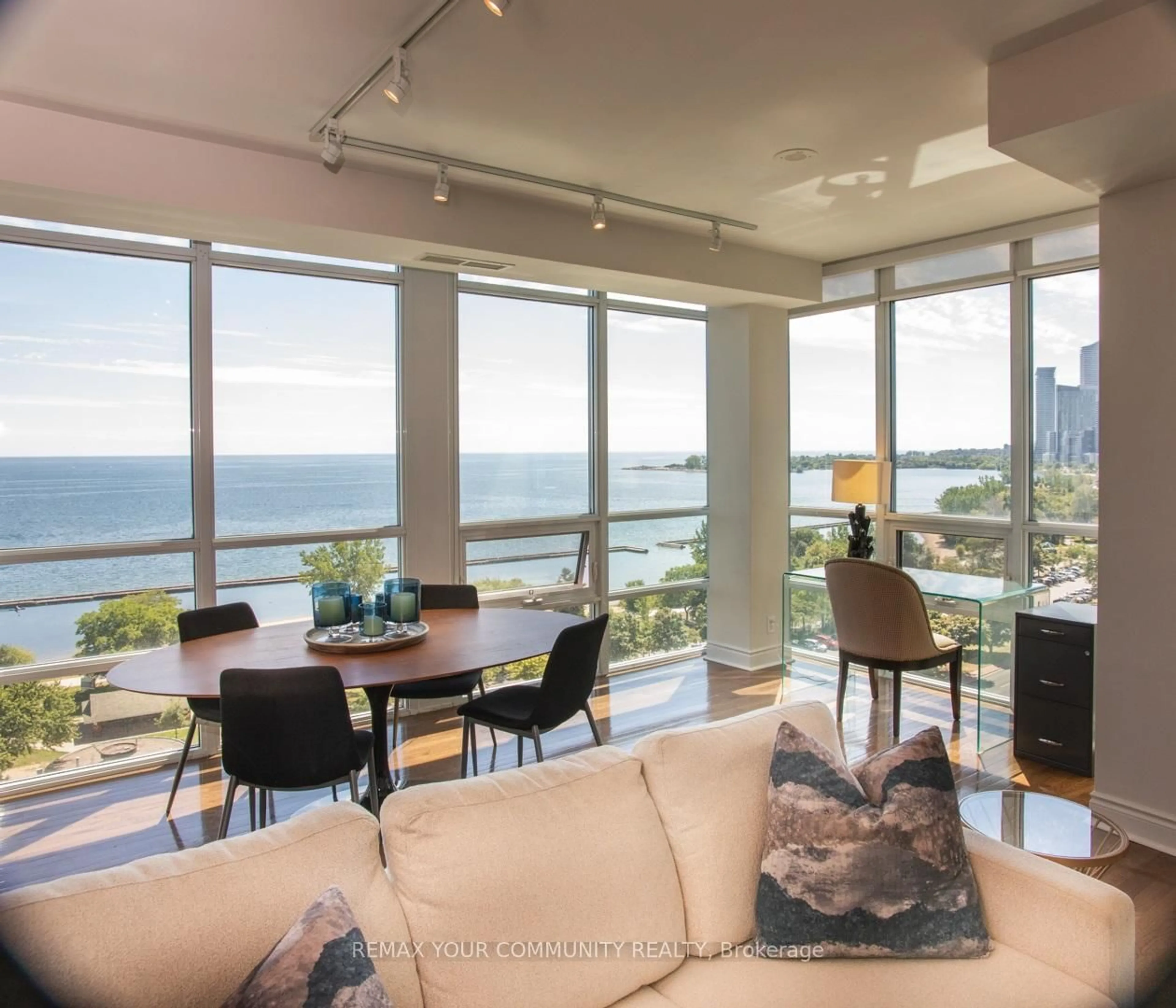 Living room with furniture, unknown for 1910 Lake Shore Blvd #1108, Toronto Ontario M6S 1A2