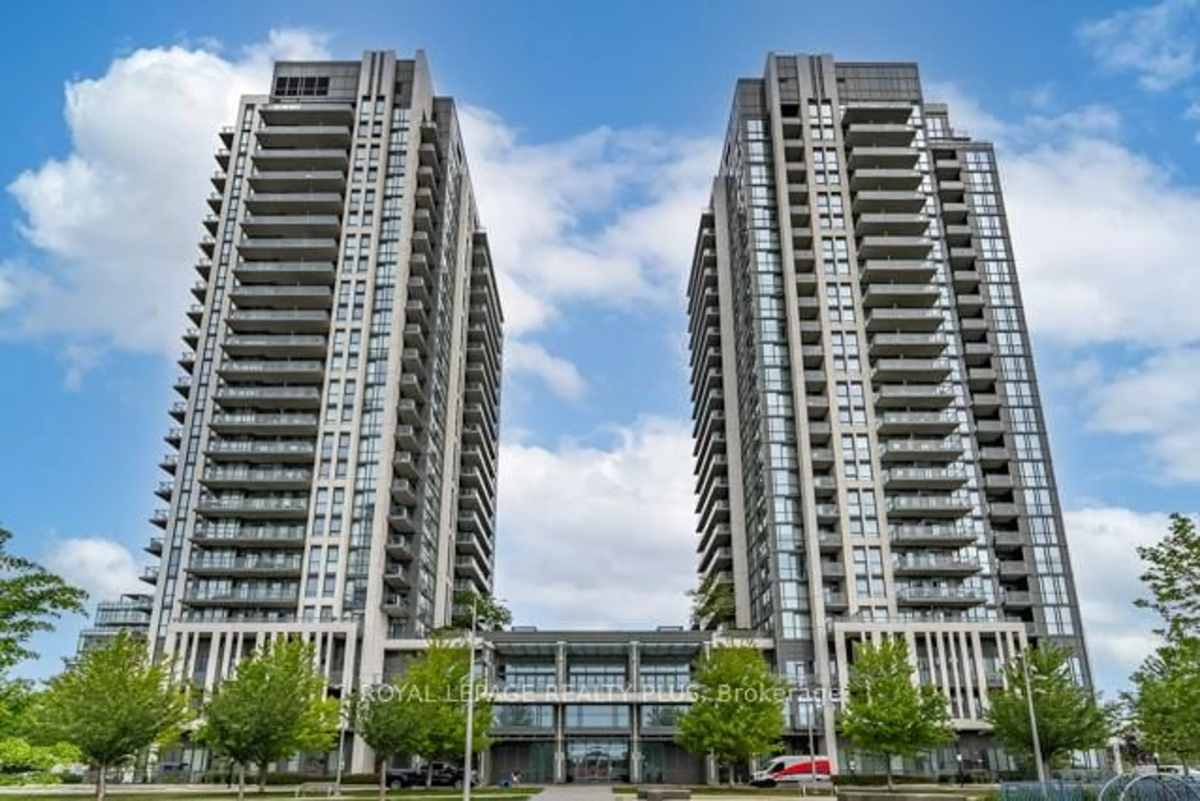 A pic from outside/outdoor area/front of a property/back of a property/a pic from drone, unknown for 15 Zorra St ##1907, Toronto Ontario M8Z 4Z6