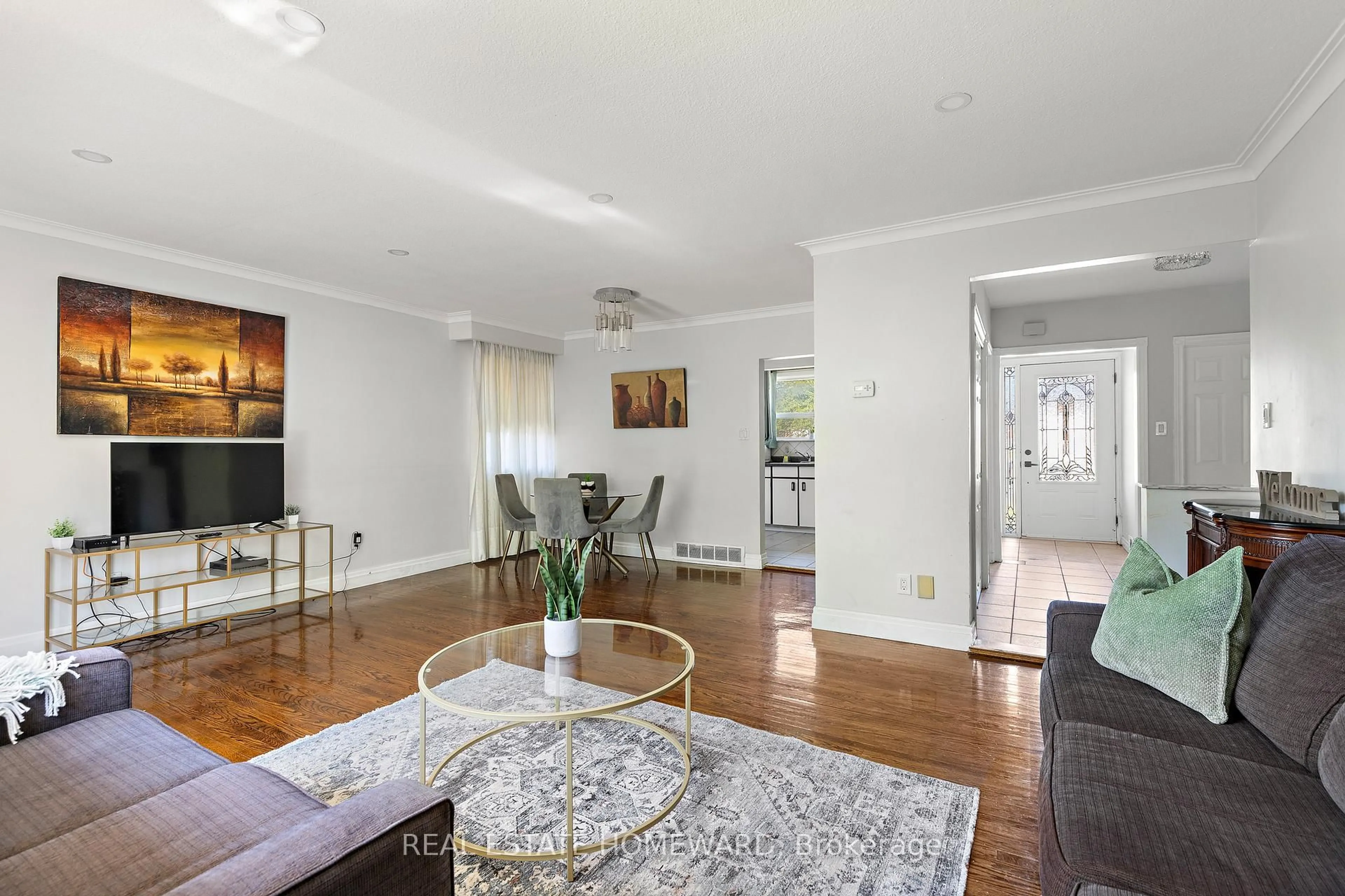 Living room with furniture, unknown for 85 Letchworth Cres, Toronto Ontario M3M 1Z1