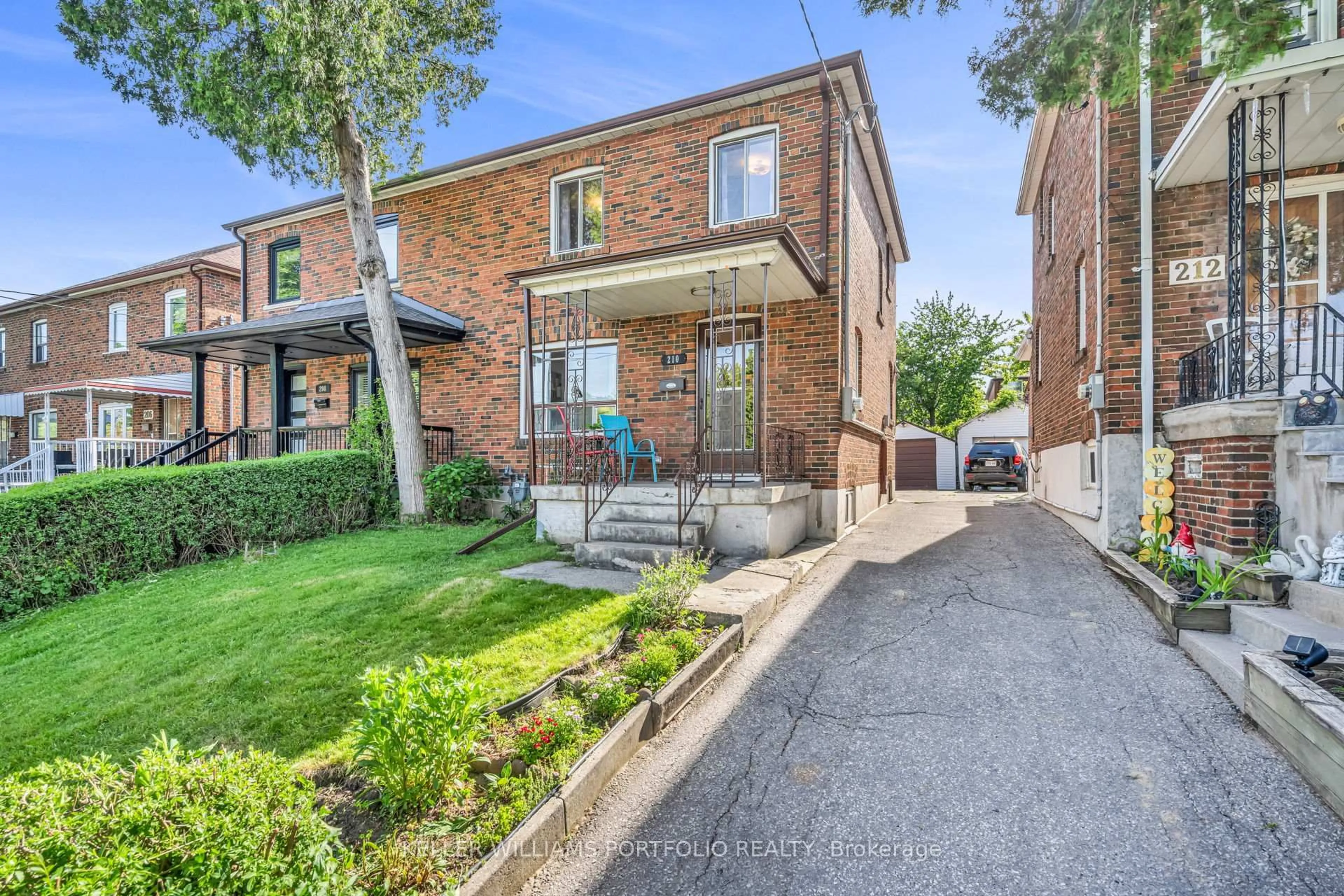 Home with brick exterior material, street for 210 Bicknell Ave, Toronto Ontario M6M 4G9