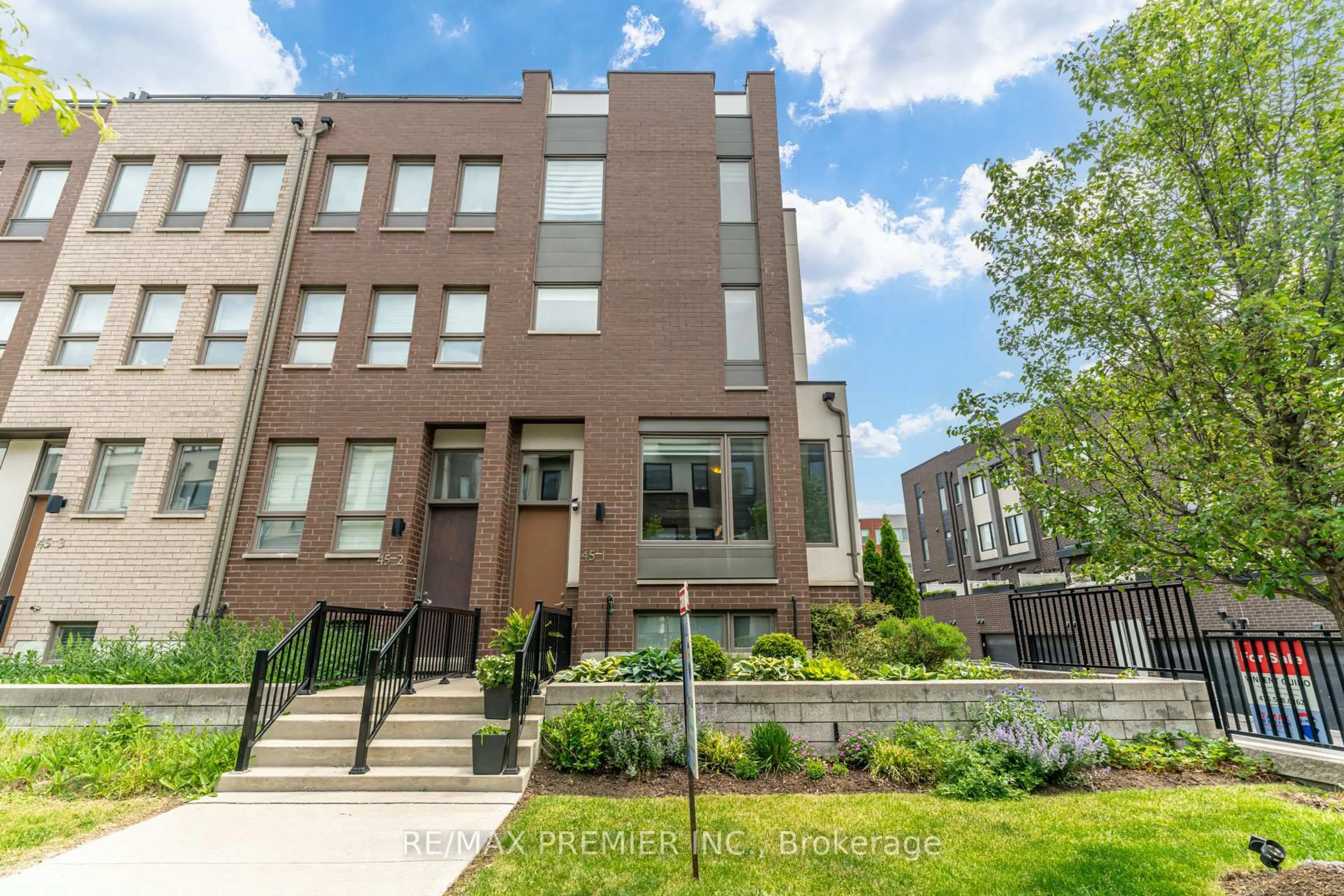 Home with brick exterior material, street for 45 Thomas Mulholland Dr #1, Toronto Ontario M3K 0A5