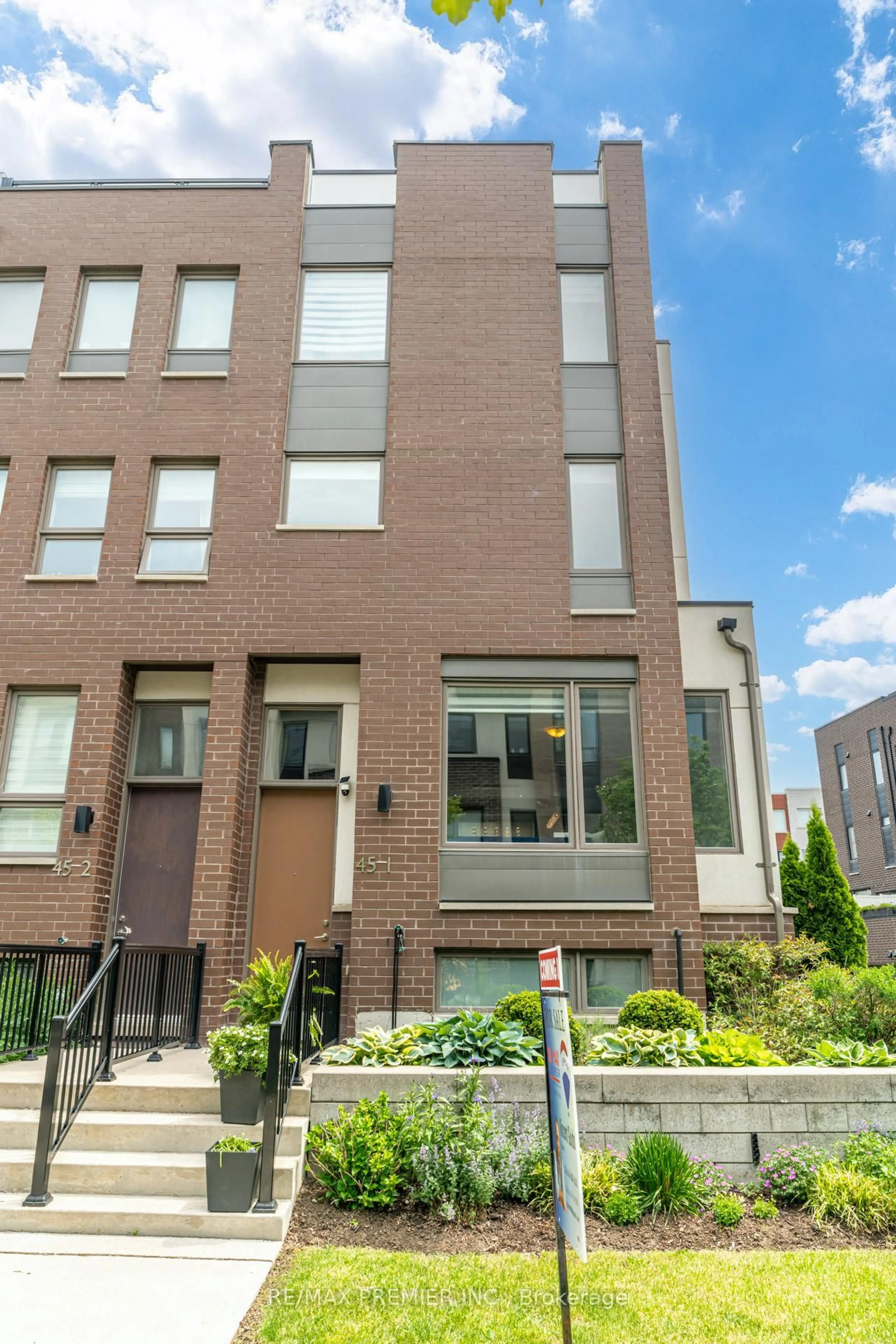 Home with brick exterior material, street for 45 Thomas Mulholland Dr #1, Toronto Ontario M3K 0A5
