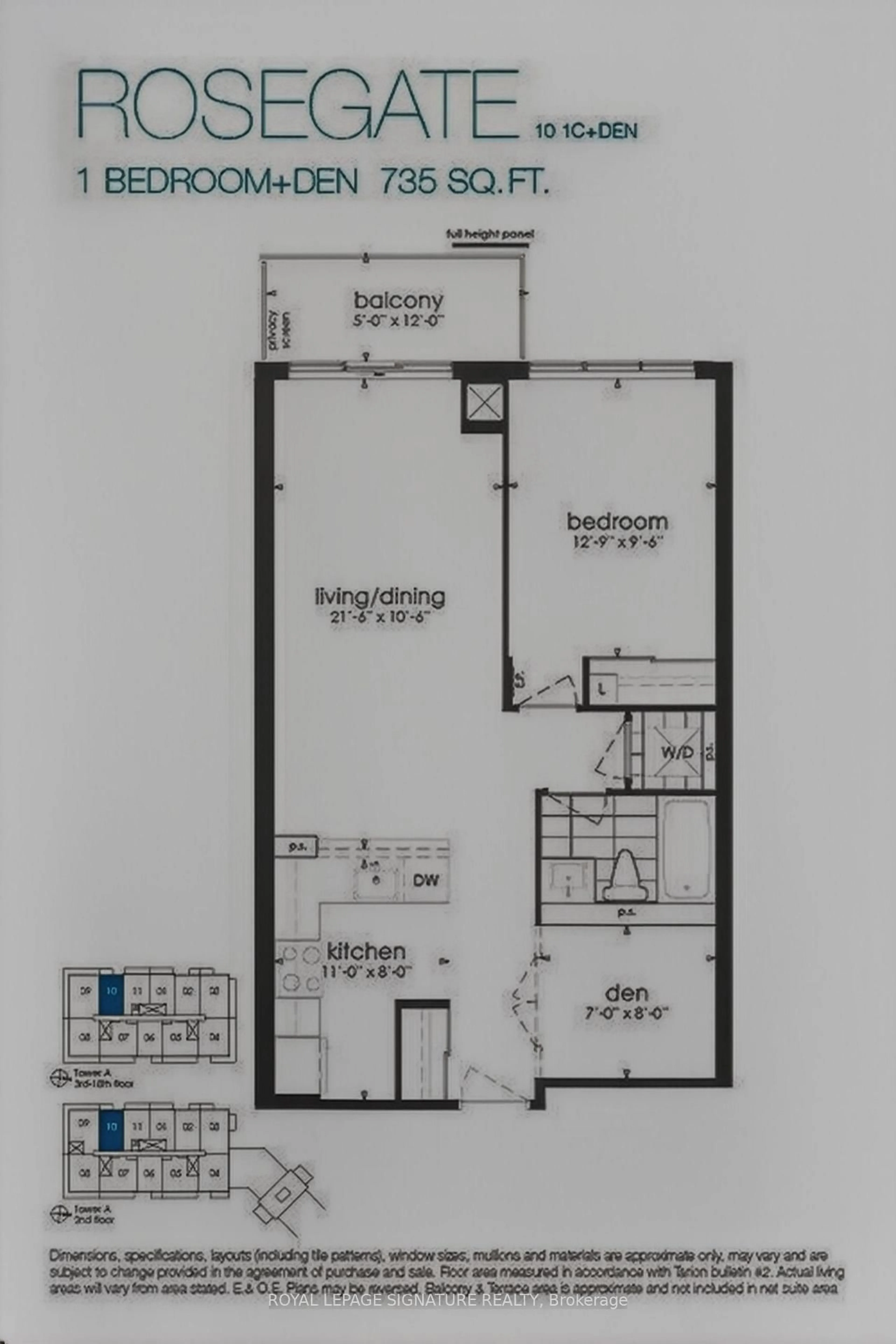 Floor plan for 4633 Glen Erin Dr #1710, Mississauga Ontario L5M 0Y6