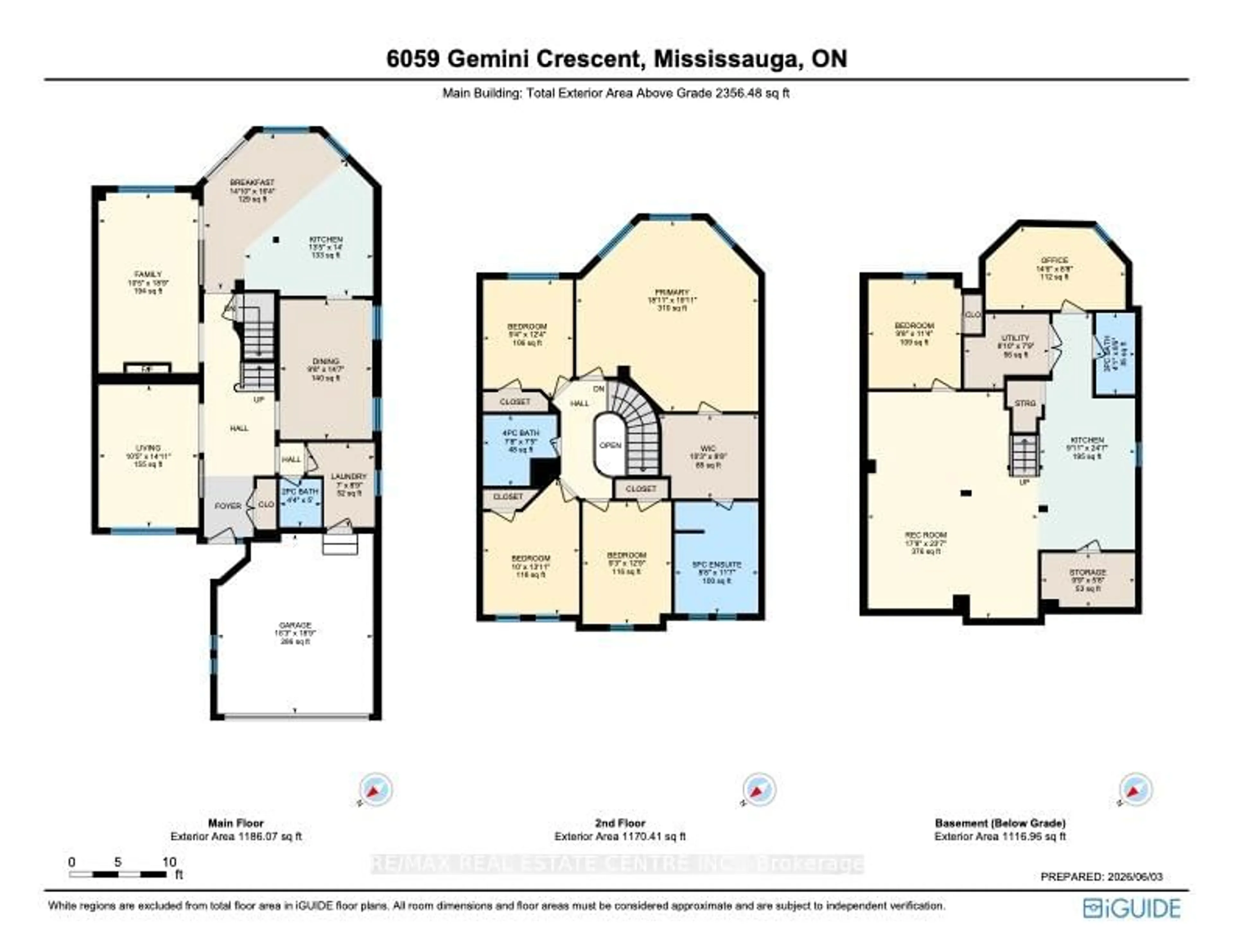 Floor plan for 6059 Gemini Cres, Mississauga Ontario L5N 6B6